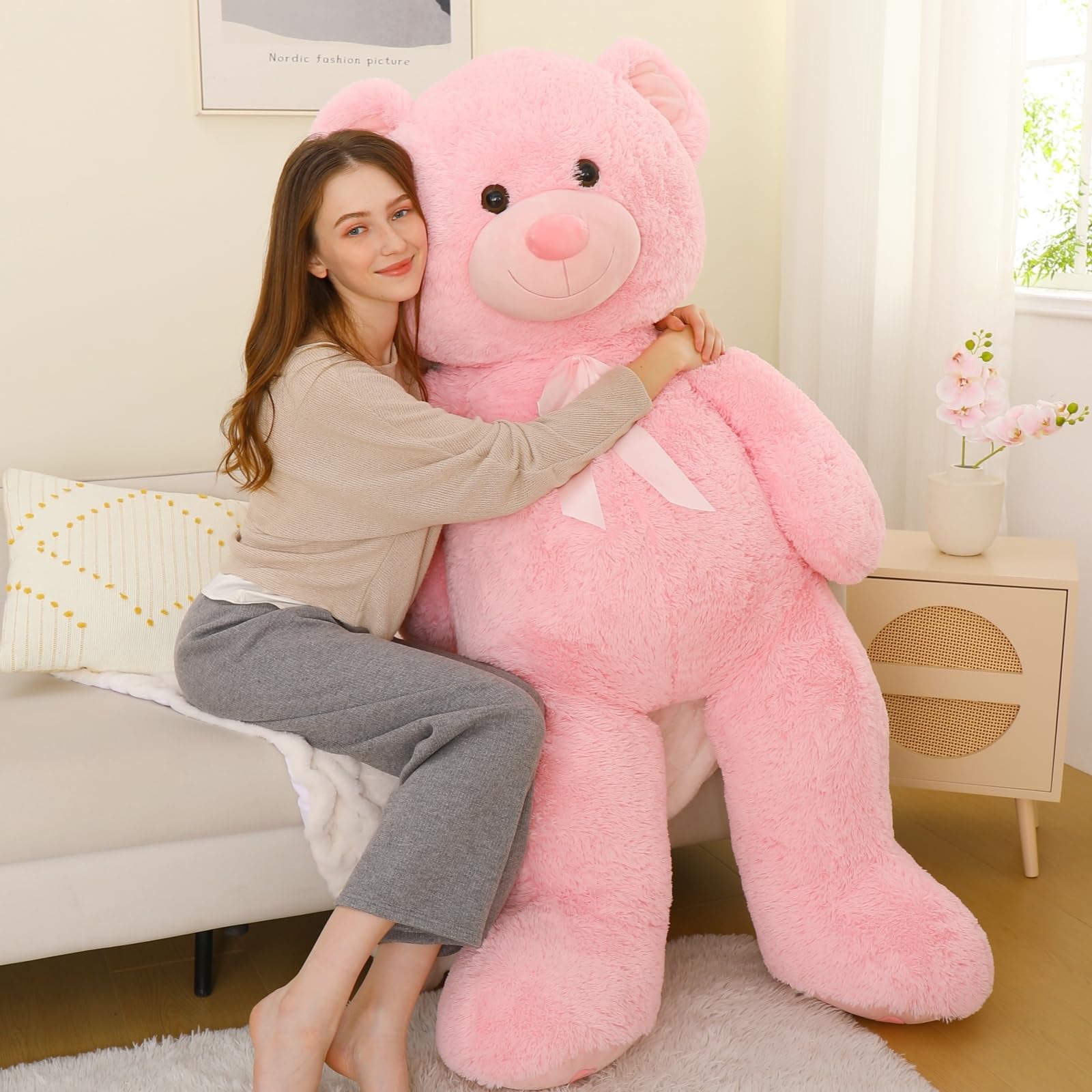 Foto 8 pulgar | Oso De Peluche Gigante Morismos De 150 Cm Con Huellas - Venta Internacional.