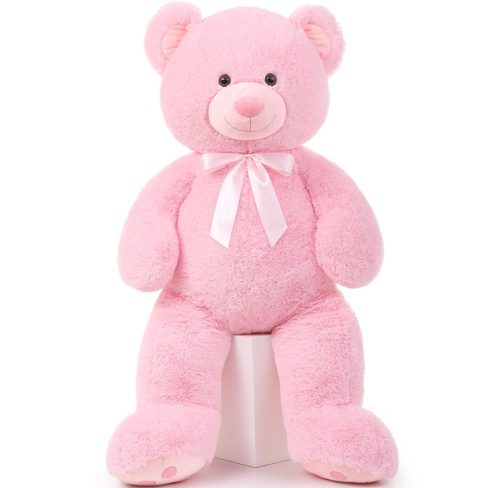 Peluche Morismos, Oso De Peluche Gigante, 120 Cm, Color Rosa - Venta Internacional.