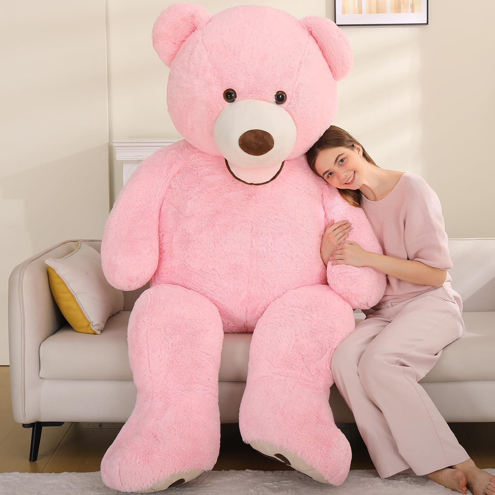 Foto 3 pulgar | Peluche Mao Golan, Oso De Peluche Gigante Rosa, 180 Cm - Venta Internacional.