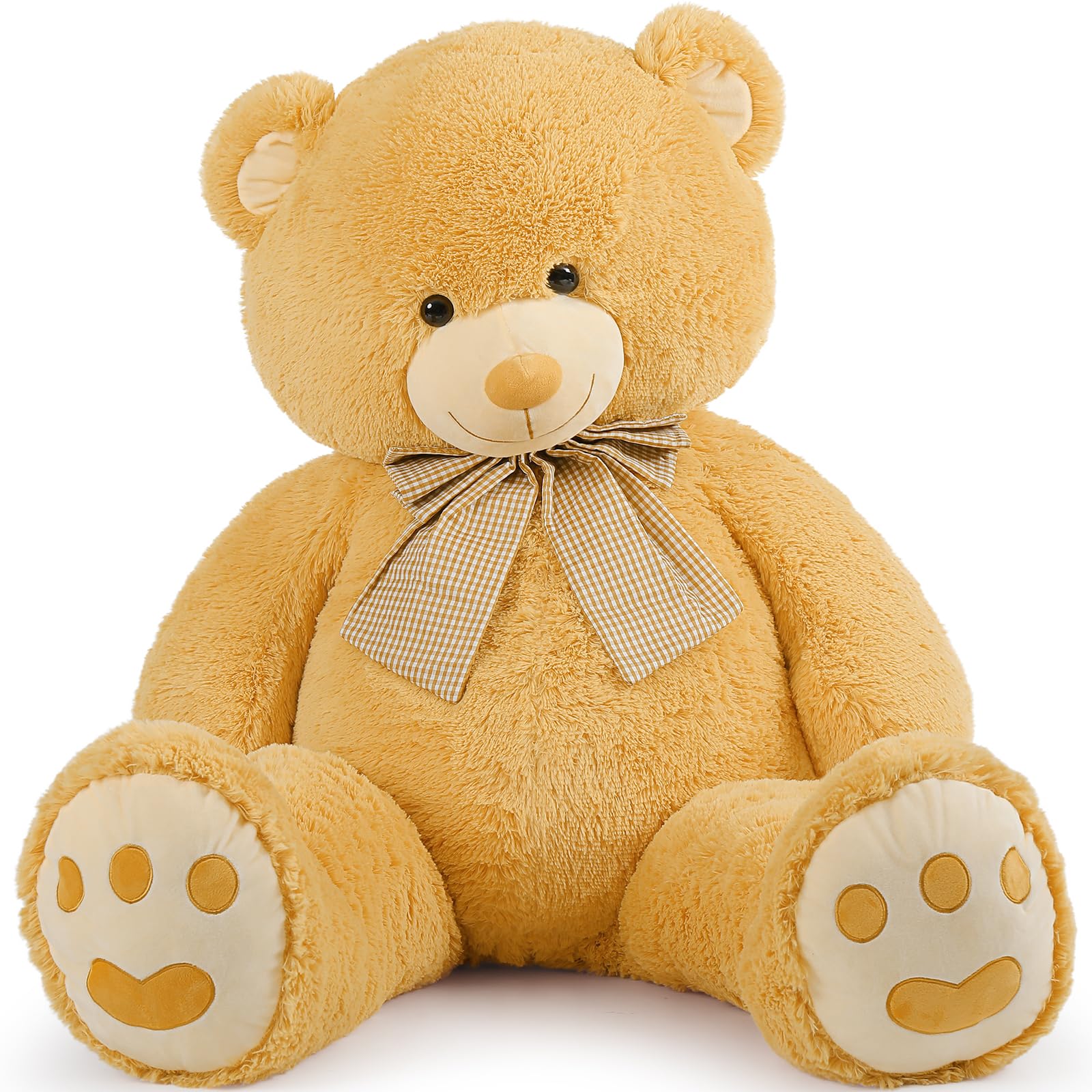 Foto 3 pulgar | Oso De Peluche Gigante Morismos De Color Marrón De 150 Cm Con Lazo - Venta Internacional.