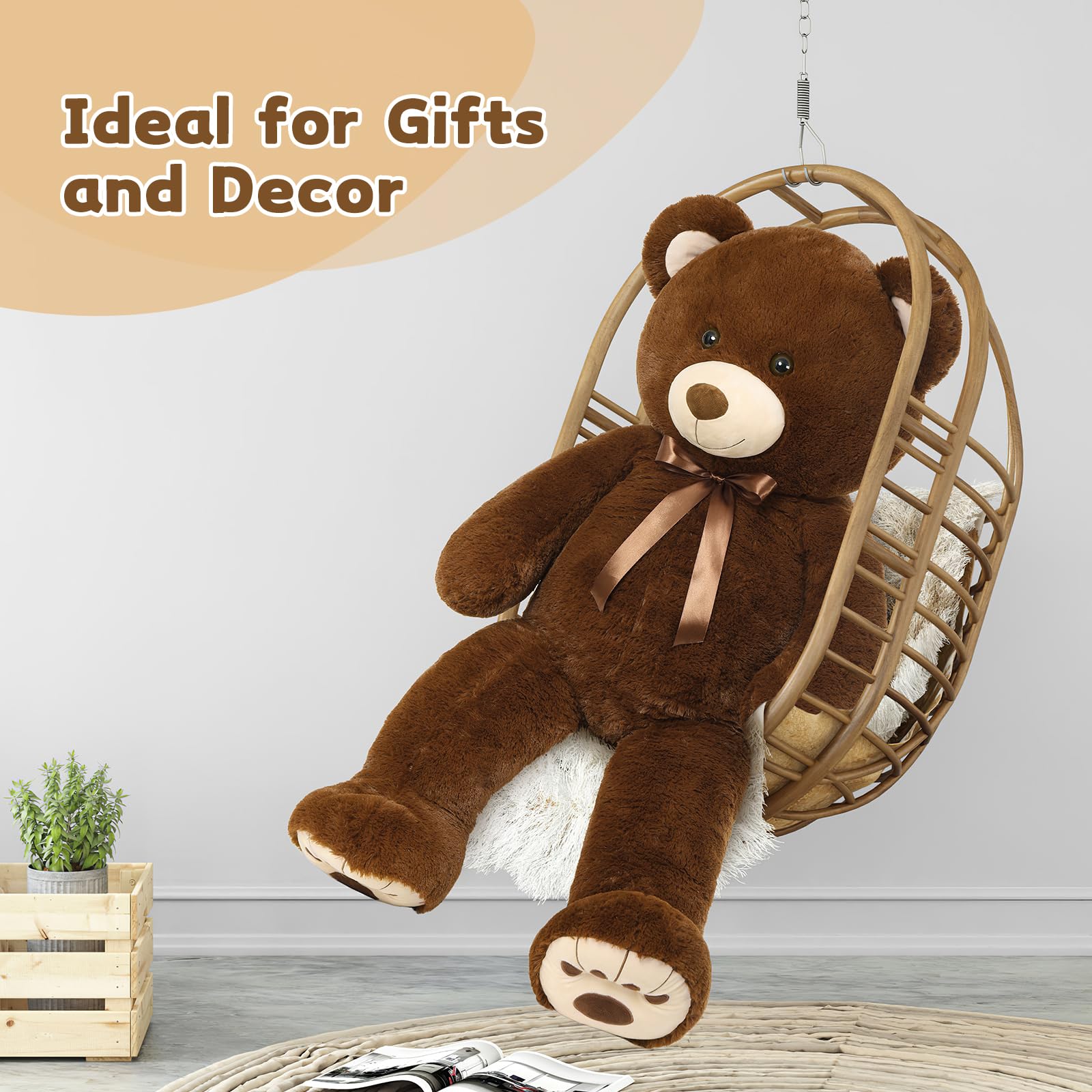Foto 5 | Oso De Peluche Morismos Giant 130 Cm, Color Marrón - Venta Internacional.