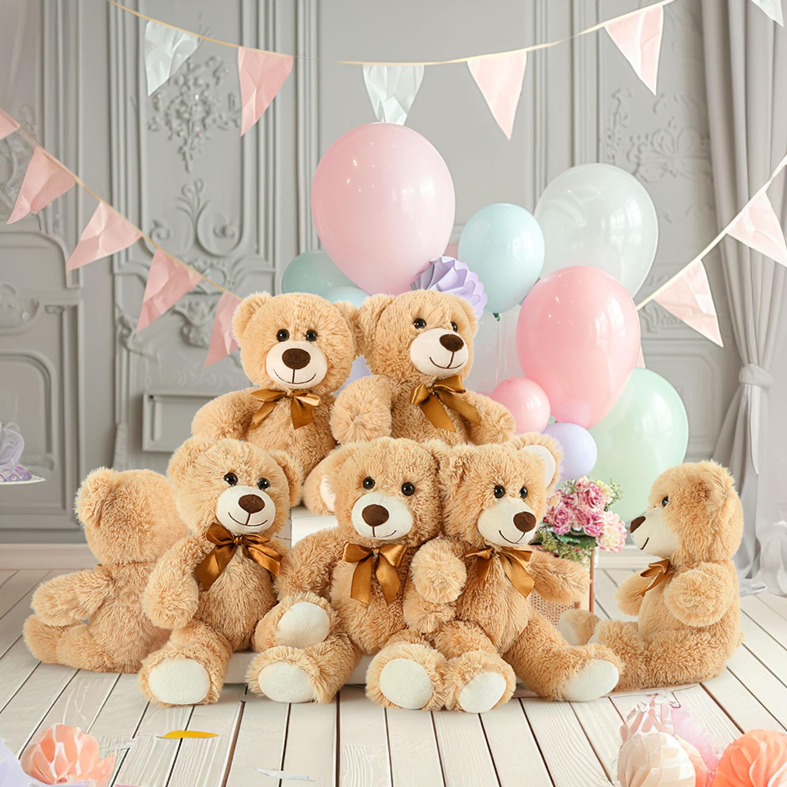 Foto 6 pulgar | Osos De Peluche Mao Golan Para Baby Shower, 13,5 Cm, 7 Unidades - Venta Internacional.