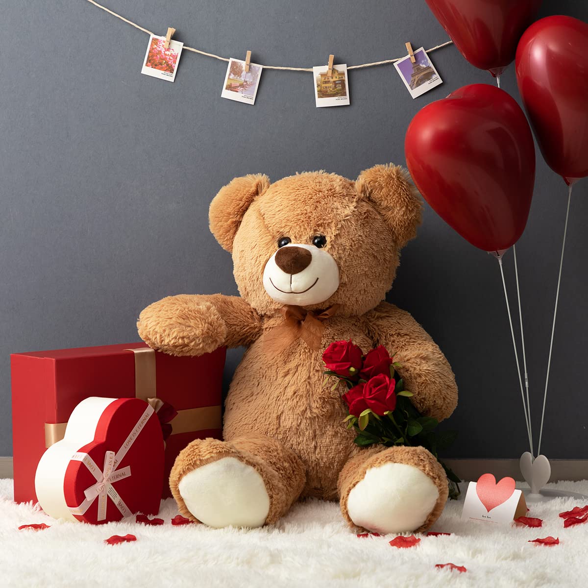 Foto 5 pulgar | Oso De Peluche Gigante Teddy Bear Hollyhome, 90 Cm, Color Canela - Venta Internacional.
