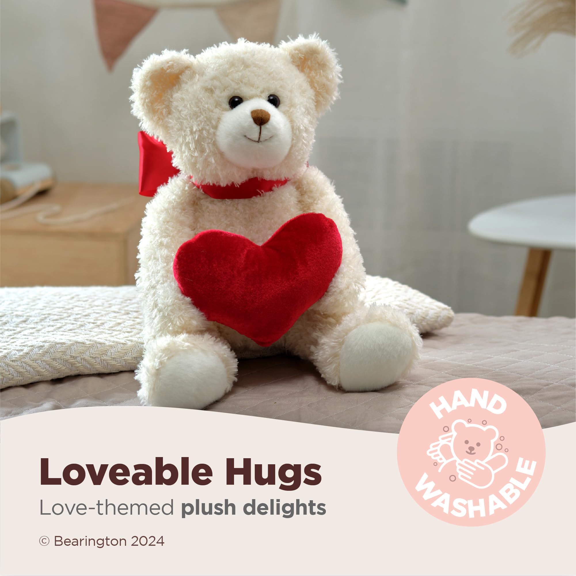 Foto 4 pulgar | Oso De Peluche Bearington Holden Heart Para San Valentín, 40 Cm - Venta Internacional.