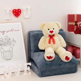 Foto 4 | Peluche Con Forma De Oso De Peluche Hollyhome, 90 Cm, Con Corazón Rojo - Venta Internacional.