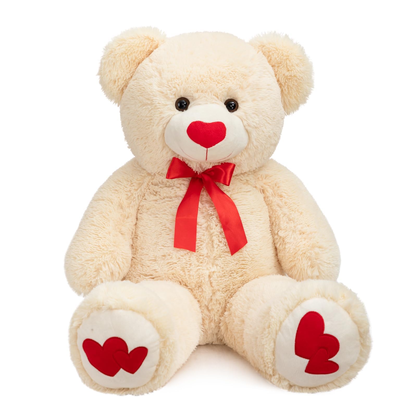 Foto 7 pulgar | Peluche Con Forma De Oso De Peluche Hollyhome, 90 Cm, Con Corazón Rojo - Venta Internacional.