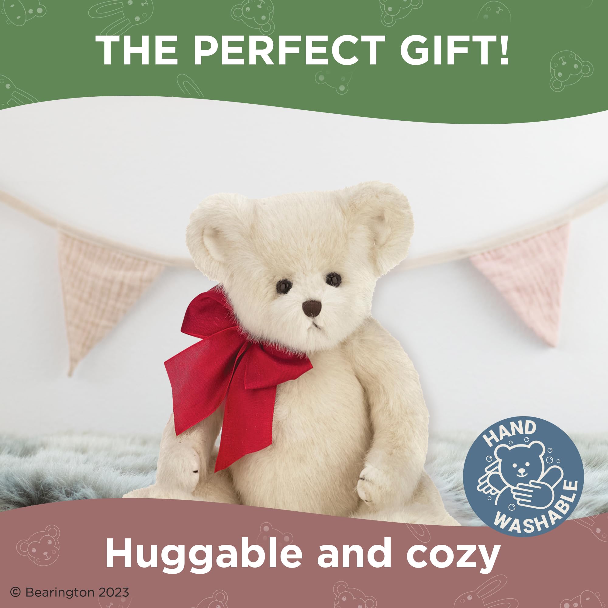 Foto 6 pulgar | Peluche Bearington Rascal, Oso De Peluche Blanco, 45 Cm - Venta Internacional.