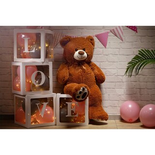 Foto 3 | Peluche Gigante Con Forma De Oso De Peluche Hollyhome, 90 Cm, Color Marrón - Venta Internacional.