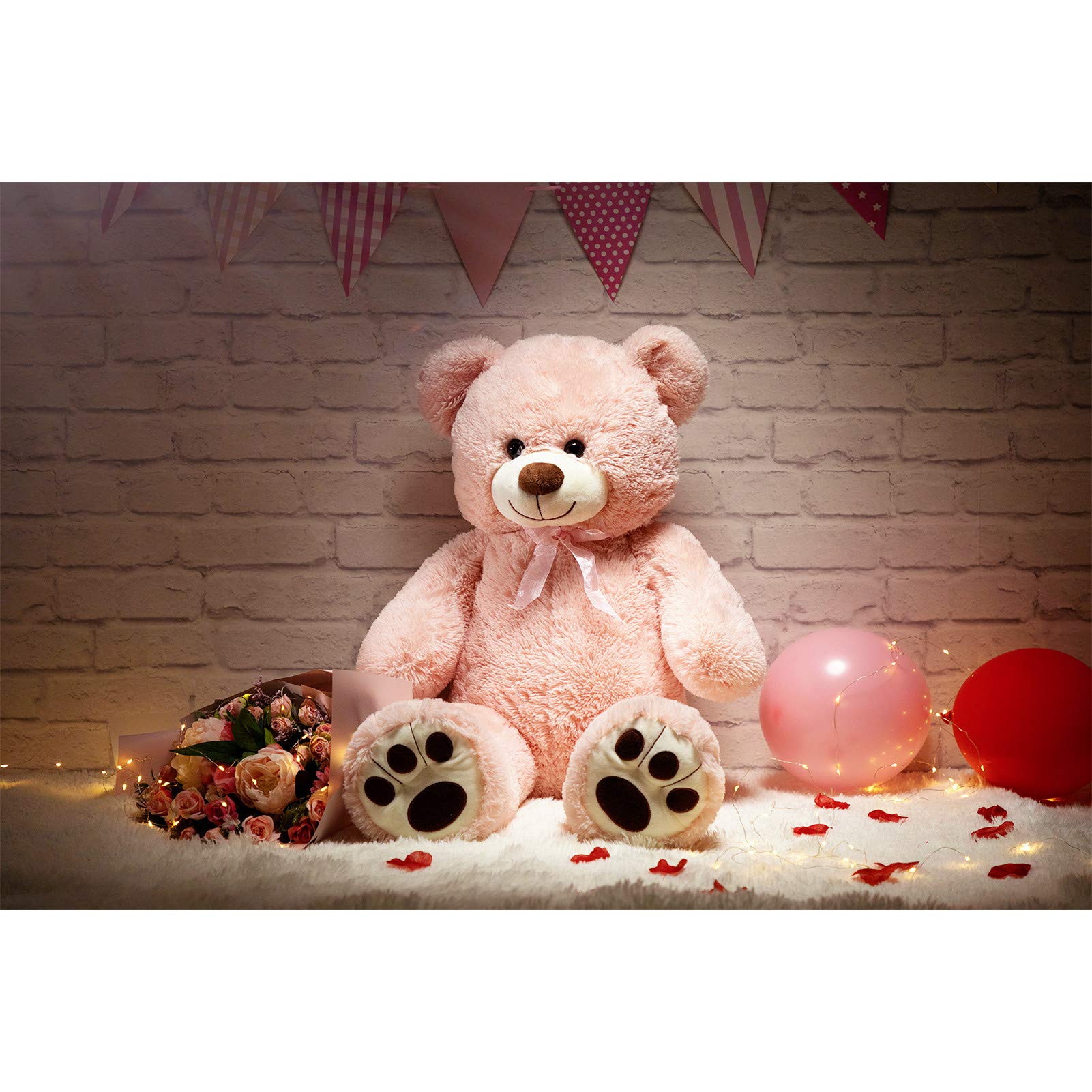 Foto 4 pulgar | Peluche Con Forma De Oso De Peluche Hollyhome, 36 Pulgadas, Rosa - Venta Internacional.