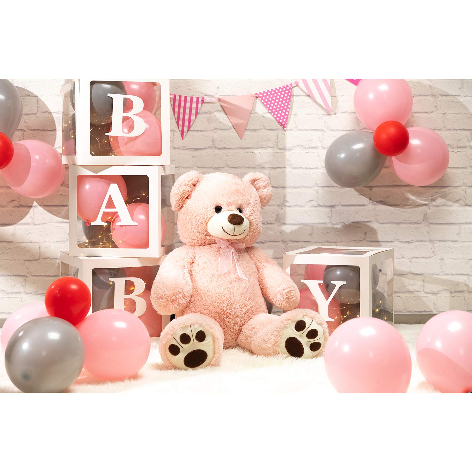 Foto 5 pulgar | Peluche Con Forma De Oso De Peluche Hollyhome, 36 Pulgadas, Rosa - Venta Internacional.