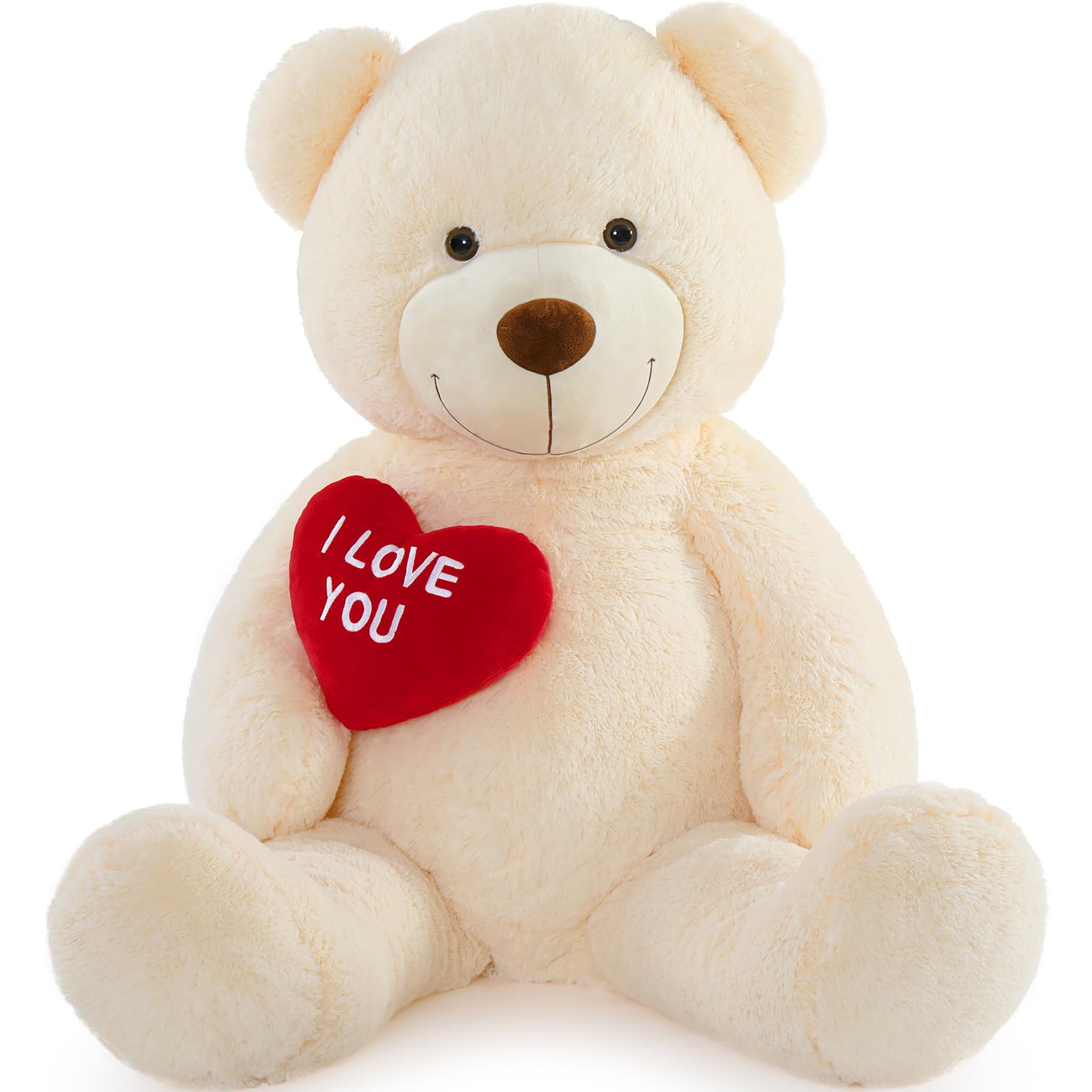 Foto 8 pulgar | Oso De Peluche Mao Golan Giant 132 Cm I Love You Red Heart White - Venta Internacional.