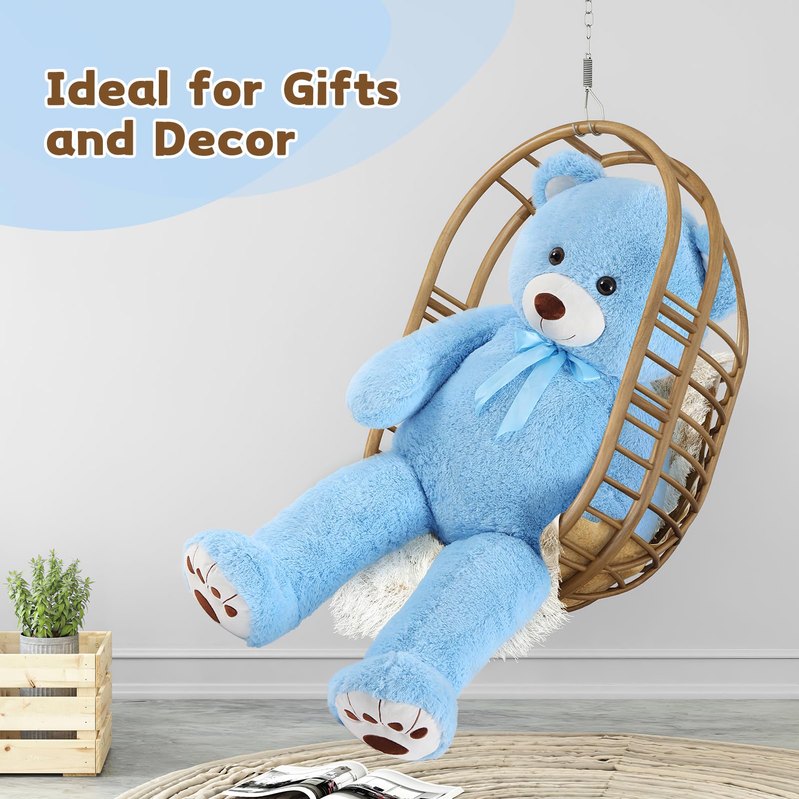 Foto 5 | Peluche De Peluche Morismos Giant De Peluche De 130 Cm - Venta Internacional.