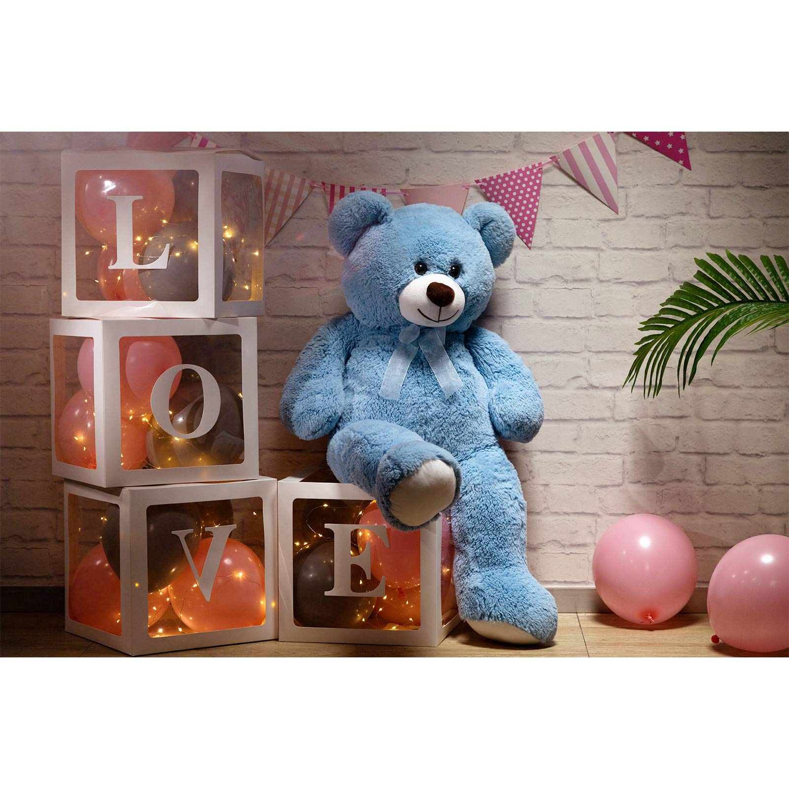 Foto 4 pulgar | Peluche Con Forma De Oso De Peluche Hollyhome, 36 Pulgadas, Azul - Venta Internacional.