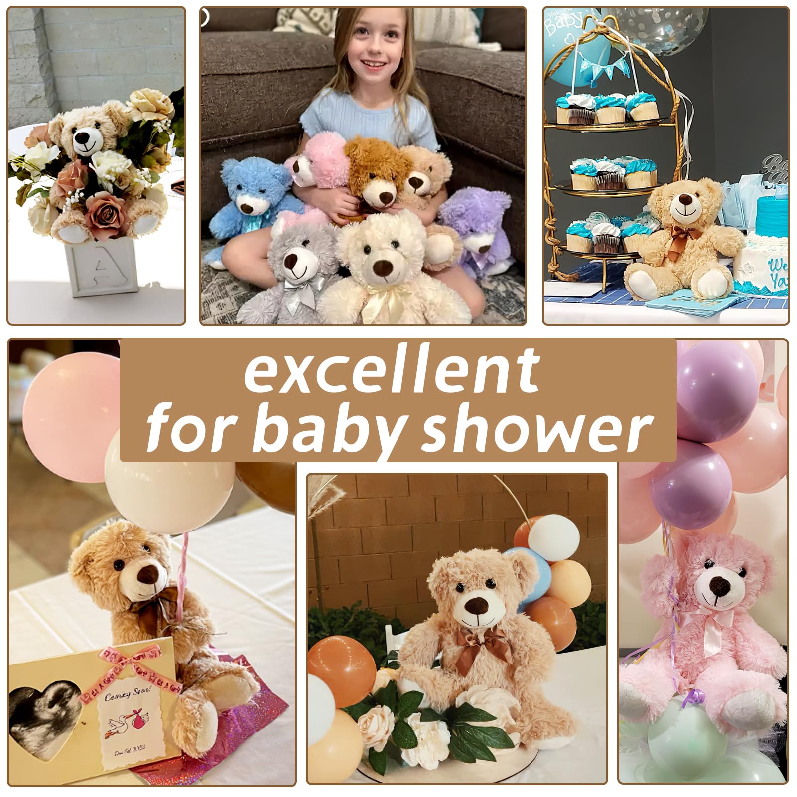 Foto 7 pulgar | Oso De Peluche Tezituor, 35 Cm, A Granel, 5 Paquetes Para Niños - Venta Internacional.