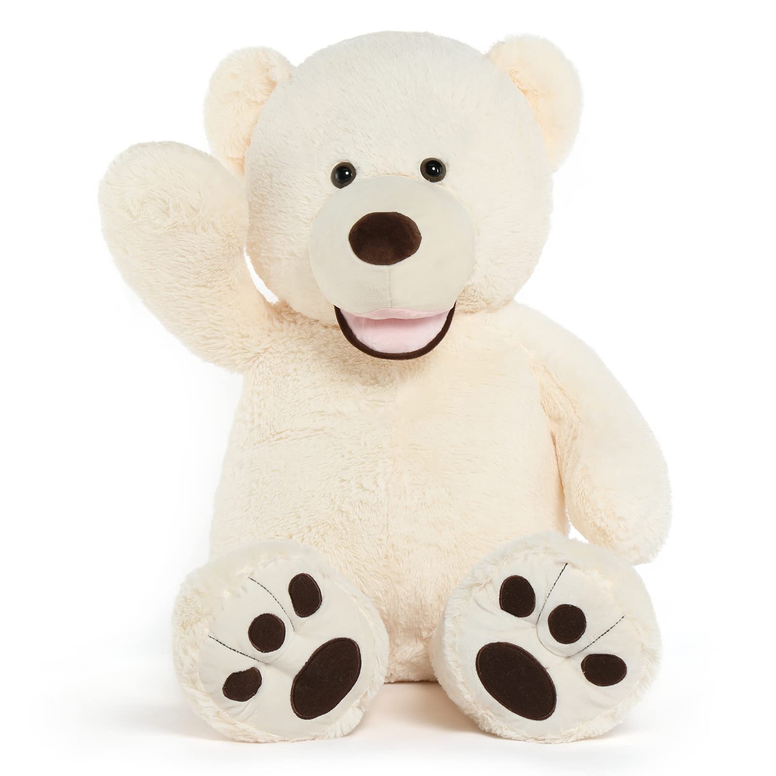 Foto 6 pulgar | Peluche Gigante De Peluche Morismos De Peluche Beige De 100 Cm Para Niños Y Regalo - Venta Internacional.