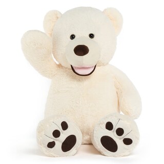 Foto 5 | Peluche Gigante De Peluche Morismos De Peluche Beige De 100 Cm Para Niños Y Regalo - Venta Internacional.