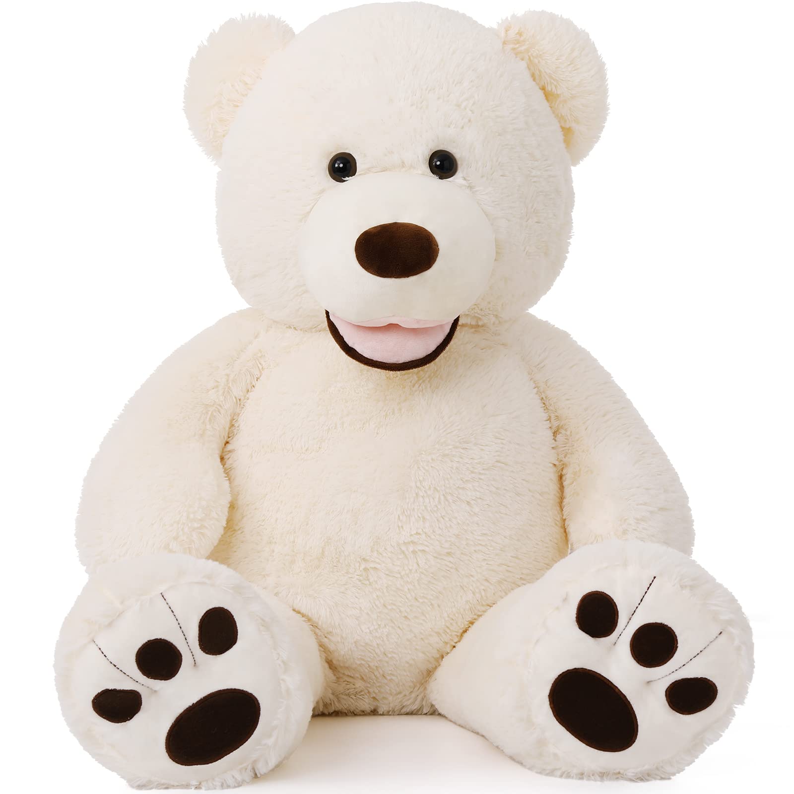 Foto 8 pulgar | Peluche Gigante De Peluche Morismos De Peluche Beige De 100 Cm Para Niños Y Regalo - Venta Internacional.