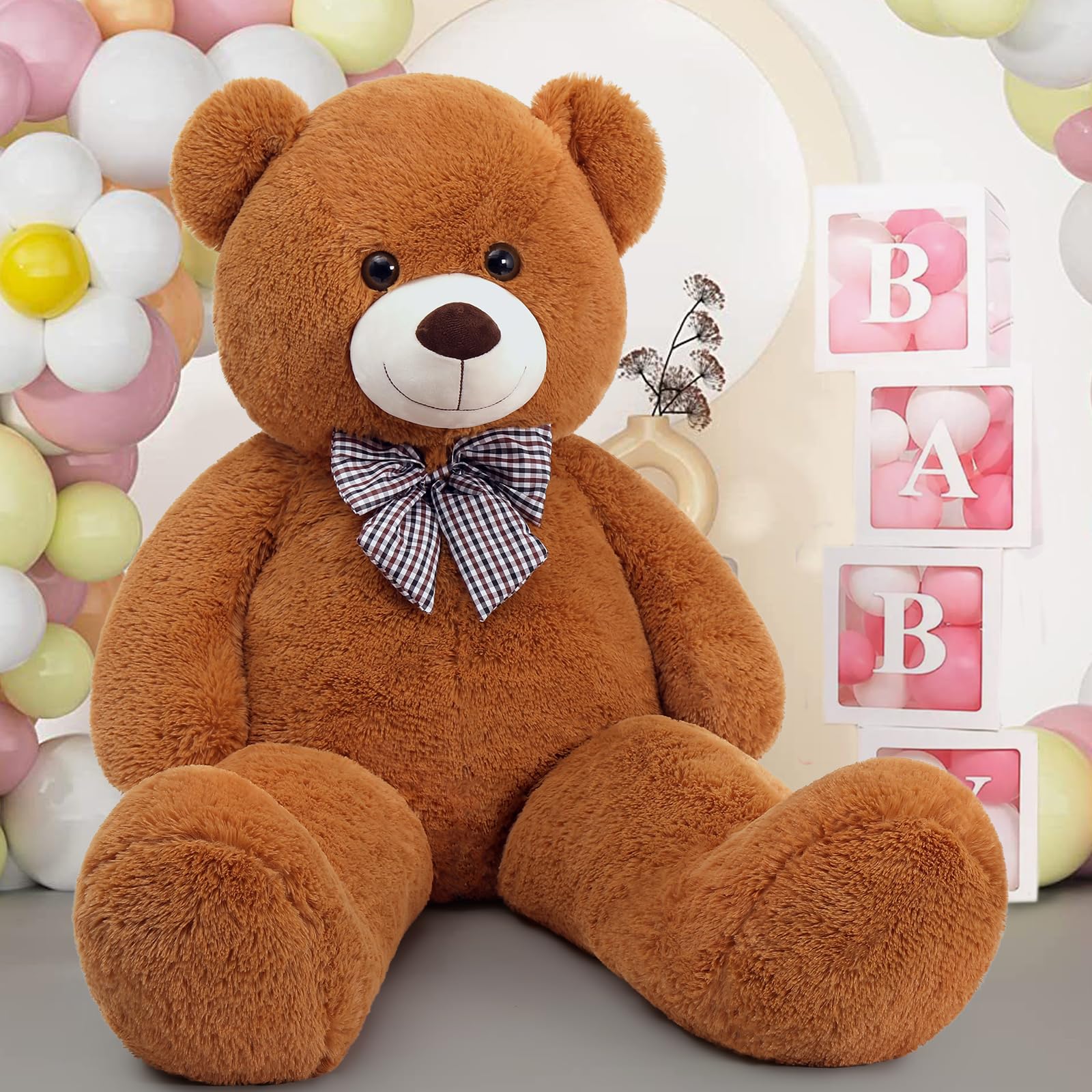 Foto 6 pulgar | Oso De Peluche Mao Golan, Tamaño Grande, Marrón, 120 Cm - Venta Internacional.