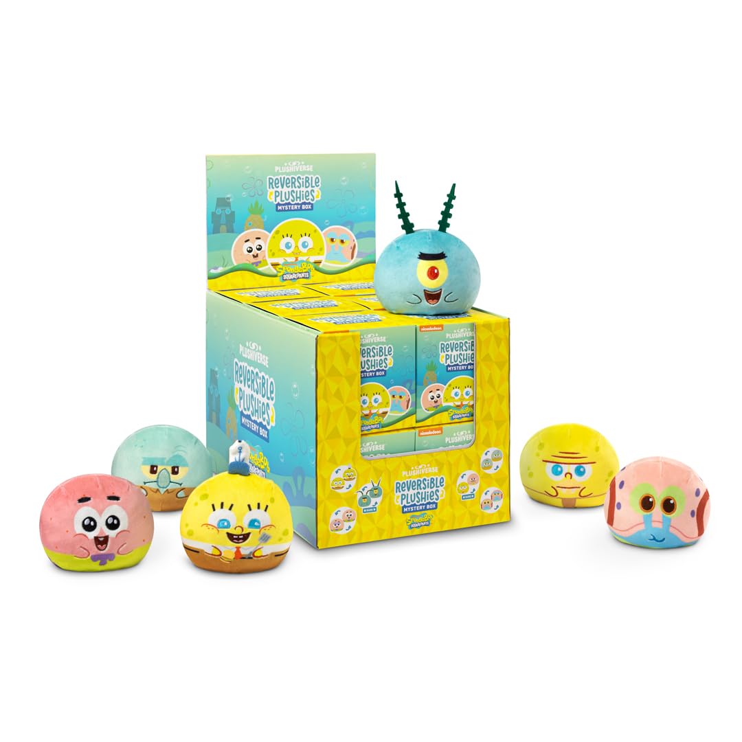 Foto 4 | Peluche Reversible Mystery Box Teeturtle Bob Esponja 3 - Venta Internacional.