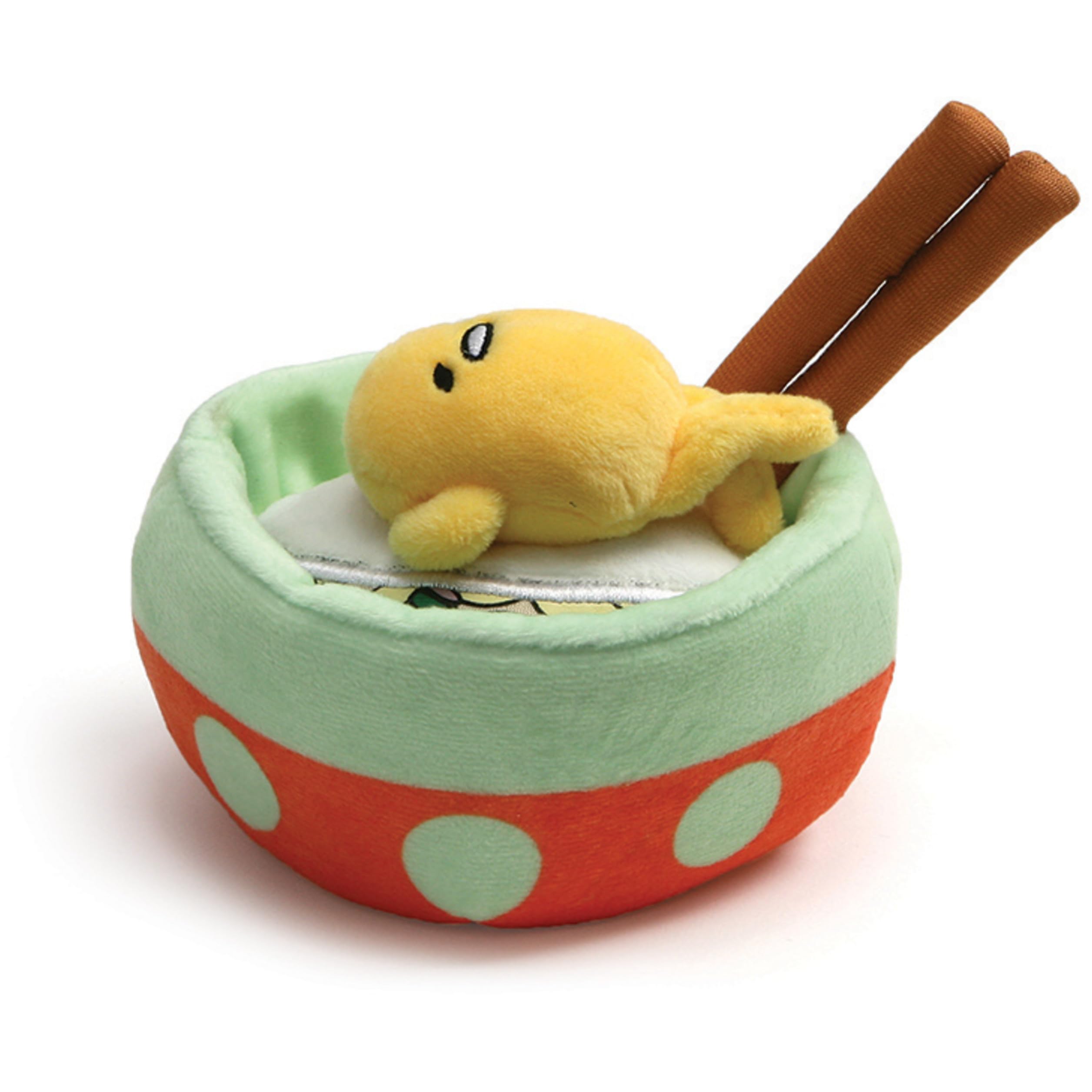 Peluche Gund Sanrio Gudetama The Lazy Egg Con Fideos, 11 Cm - Venta Internacional.