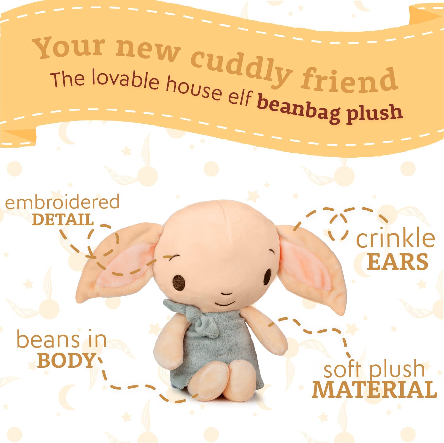 Foto 4 pulgar | Peluche Kids Preferred Harry Potter Dobby House Elf, 18 Cm - Venta Internacional.