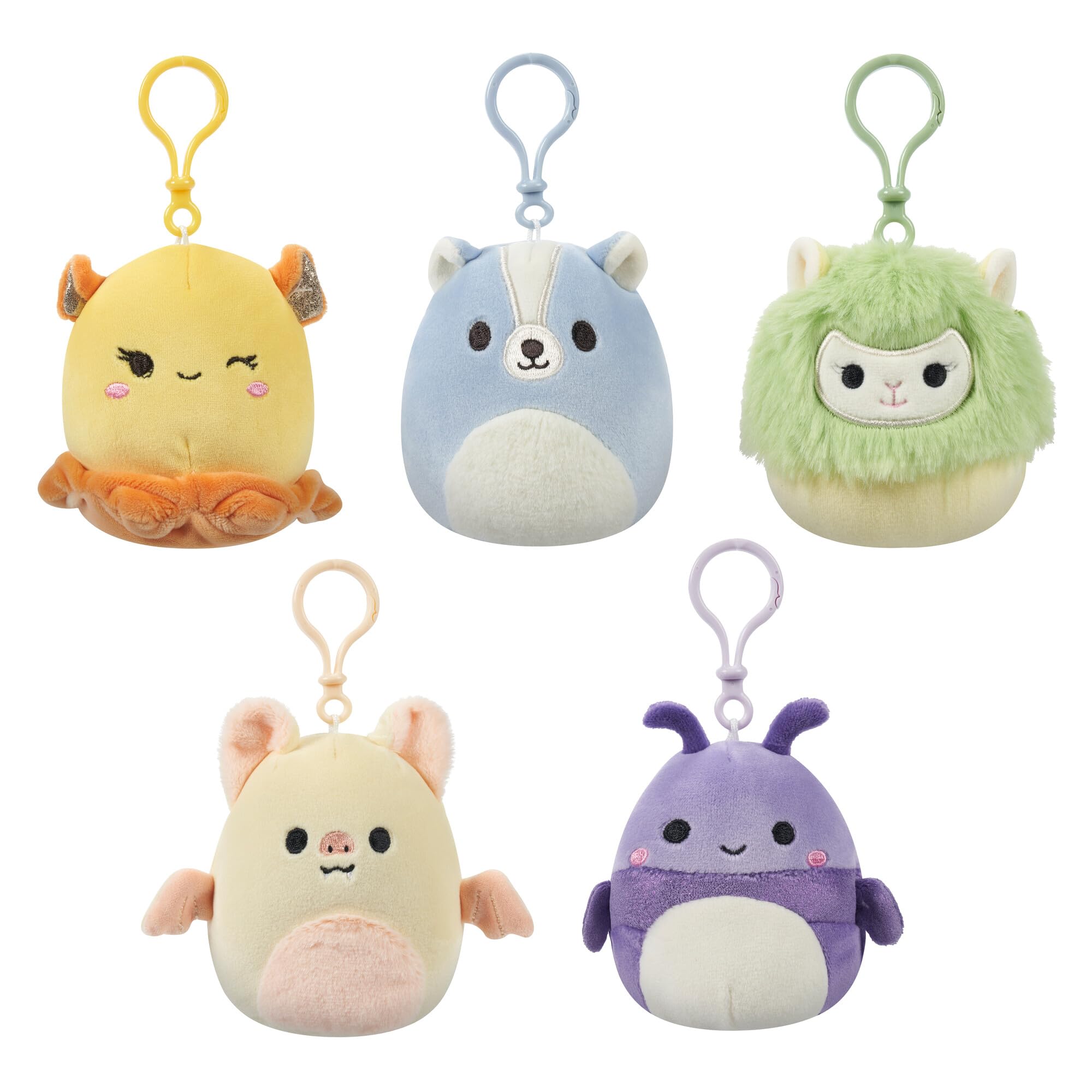 Foto 2 pulgar | Juguete De Peluche Squishmallows Original Con Clip, 3.5 Pulgadas, Paquete De 5 - Venta Internacional.