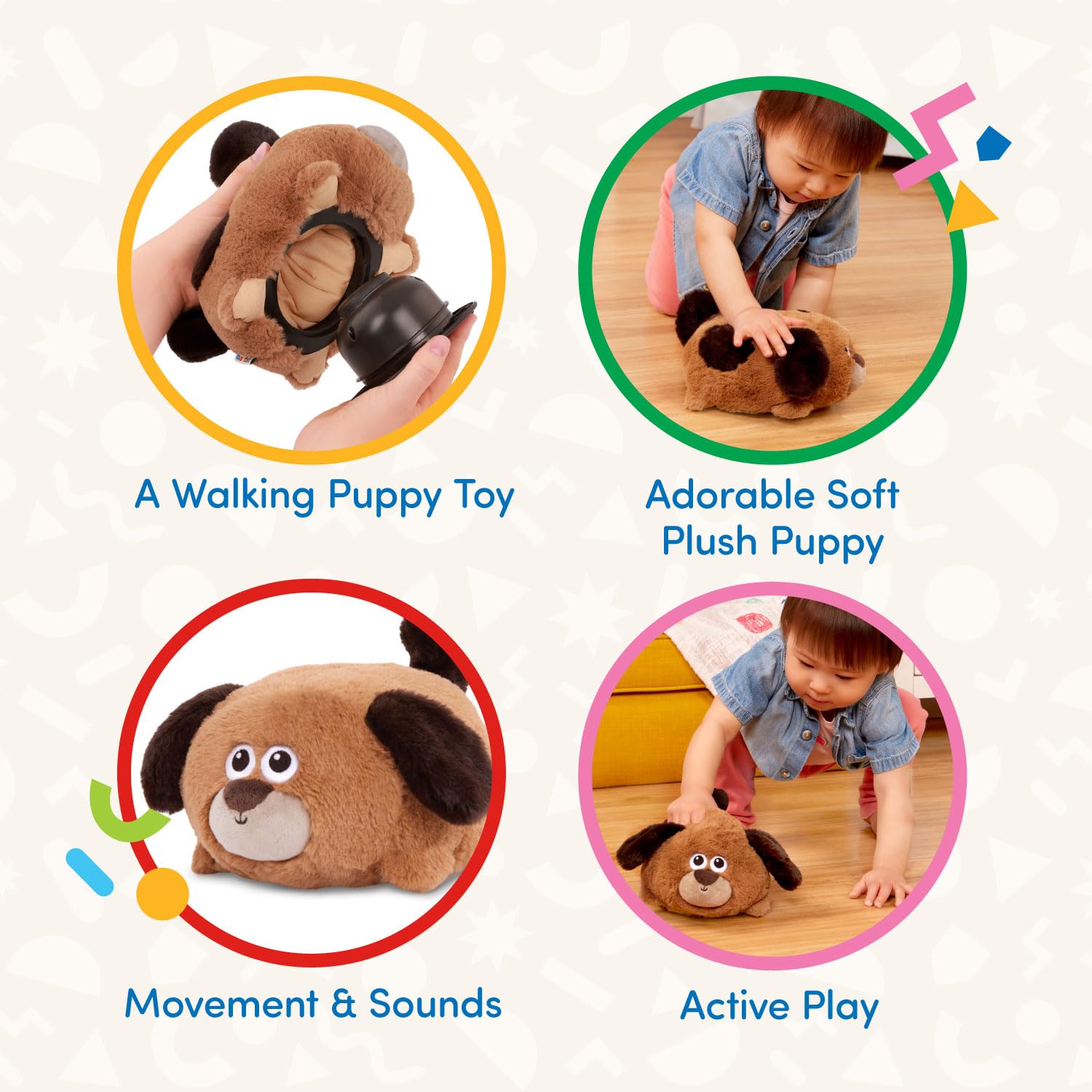 Foto 5 pulgar | Juguete De Peluche Para Perros Battat Wag N' Waddle Pupp De 12 Meses O Más - Venta Internacional.