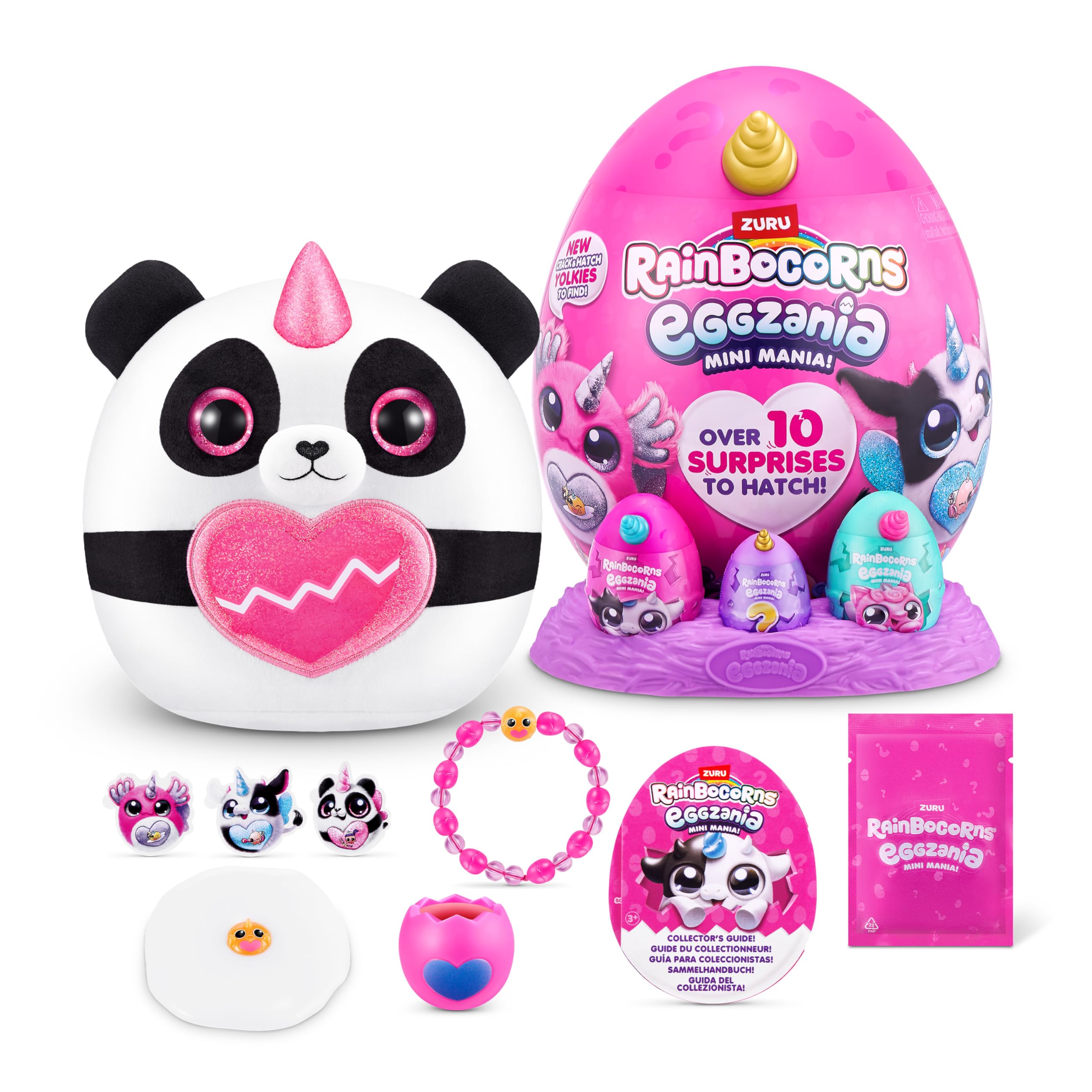 Foto 2 pulgar | Peluche Rainbocorns Eggzania Mini Mania Panda Para Niñas - Venta Internacional.