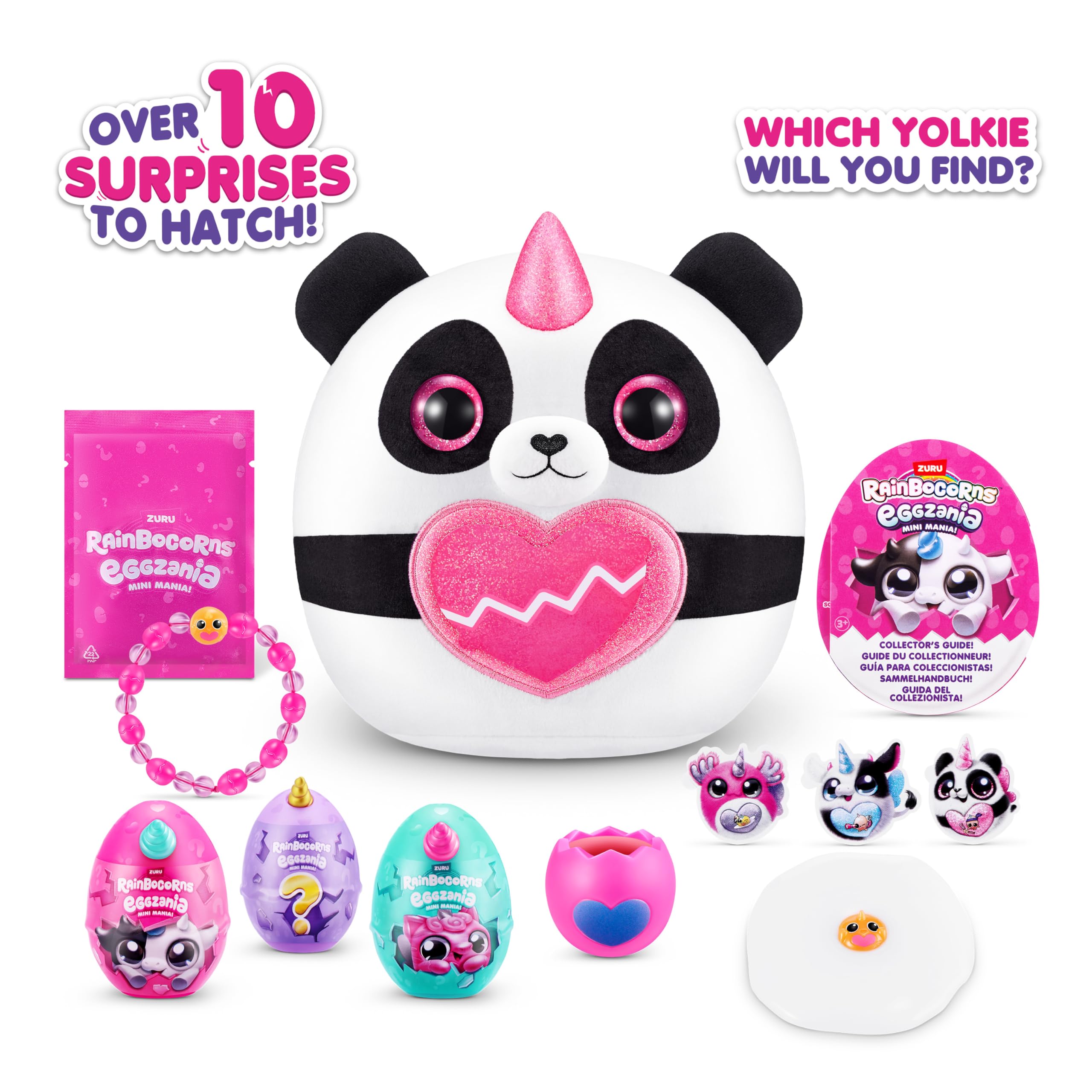 Foto 3 pulgar | Peluche Rainbocorns Eggzania Mini Mania Panda Para Niñas - Venta Internacional.
