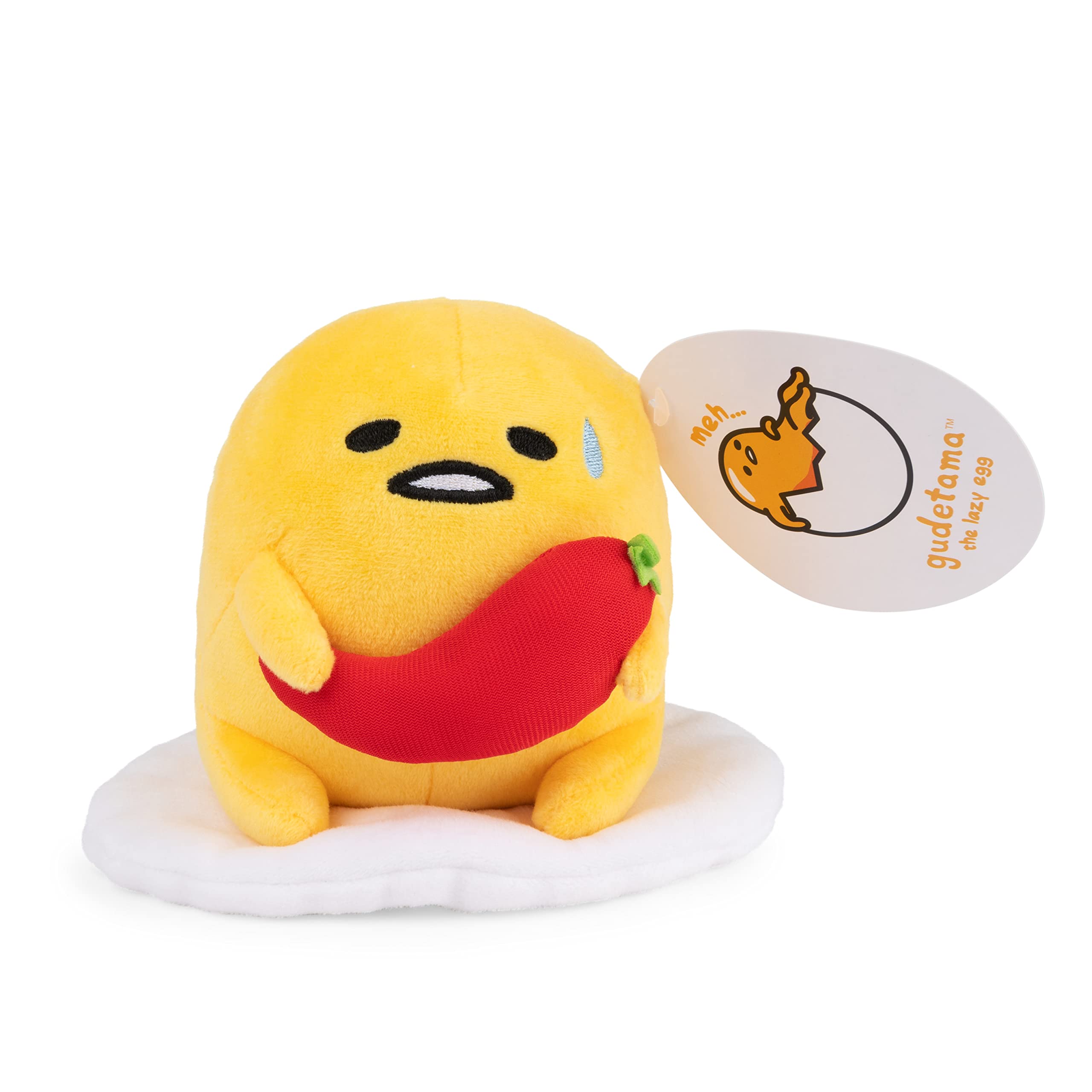 Foto 6 pulgar | Peluche Gund Sanrio Gudetama The Lazy Egg Spicy 13 Cm - Venta Internacional.