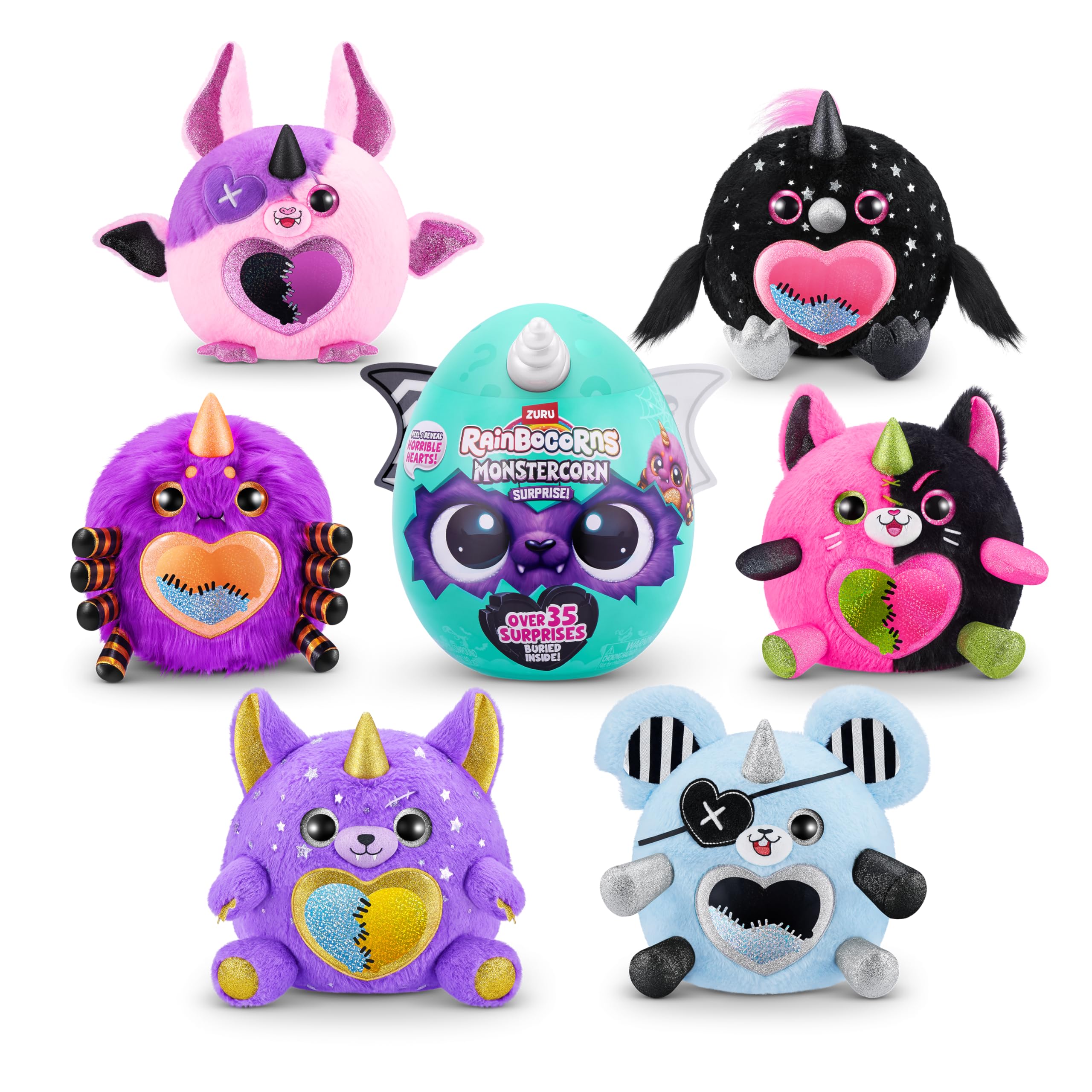 Foto 5 pulgar | Gato Sorpresa Monstercorn De Juguete Rainbocorns Con 35 Sorpresas - Venta Internacional.