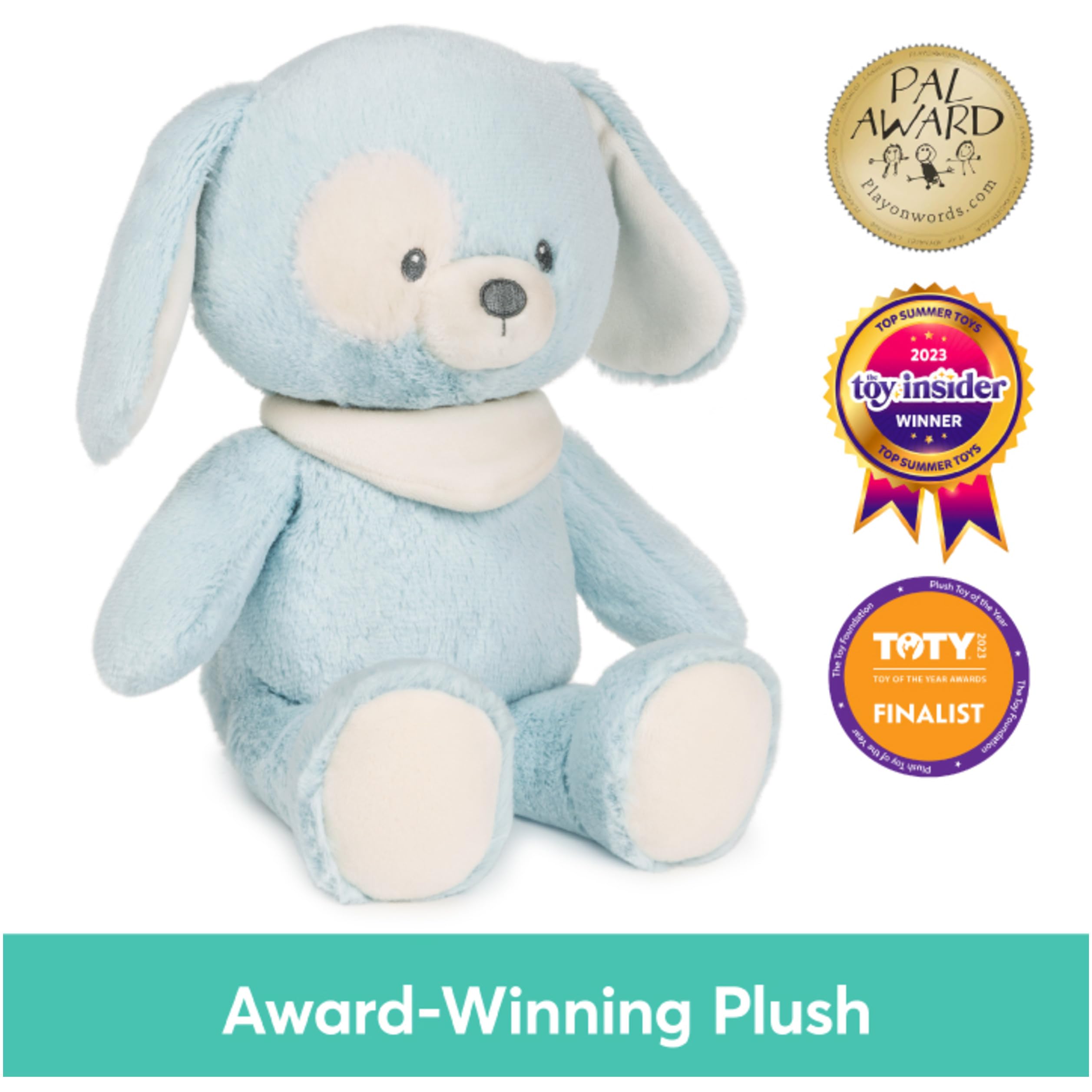 Foto 3 pulgar | Peluche De Peluche Gund Baby, Cachorro Sostenible De 33 Cm, Color Azul/crema - Venta Internacional.