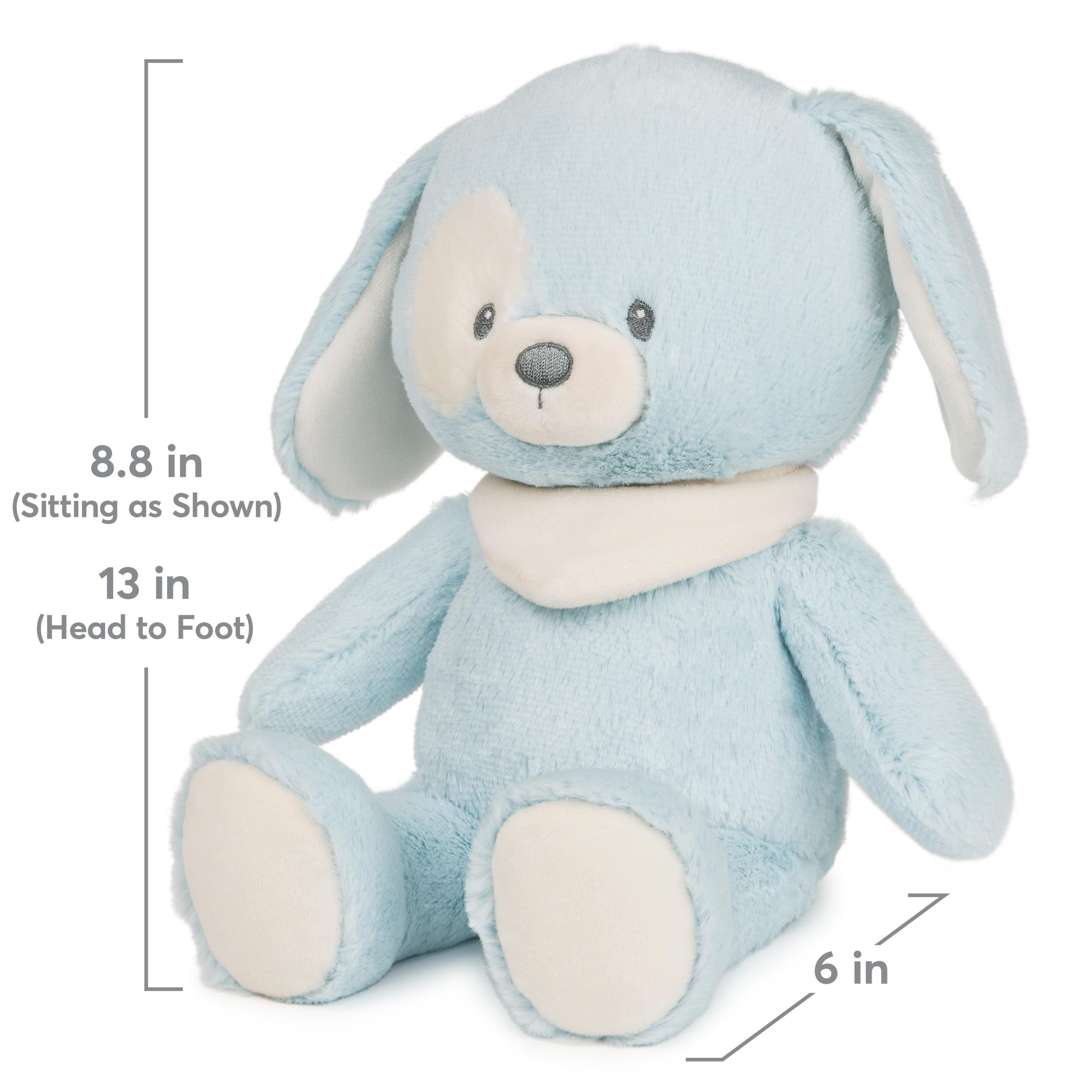 Foto 7 pulgar | Peluche De Peluche Gund Baby, Cachorro Sostenible De 33 Cm, Color Azul/crema - Venta Internacional.