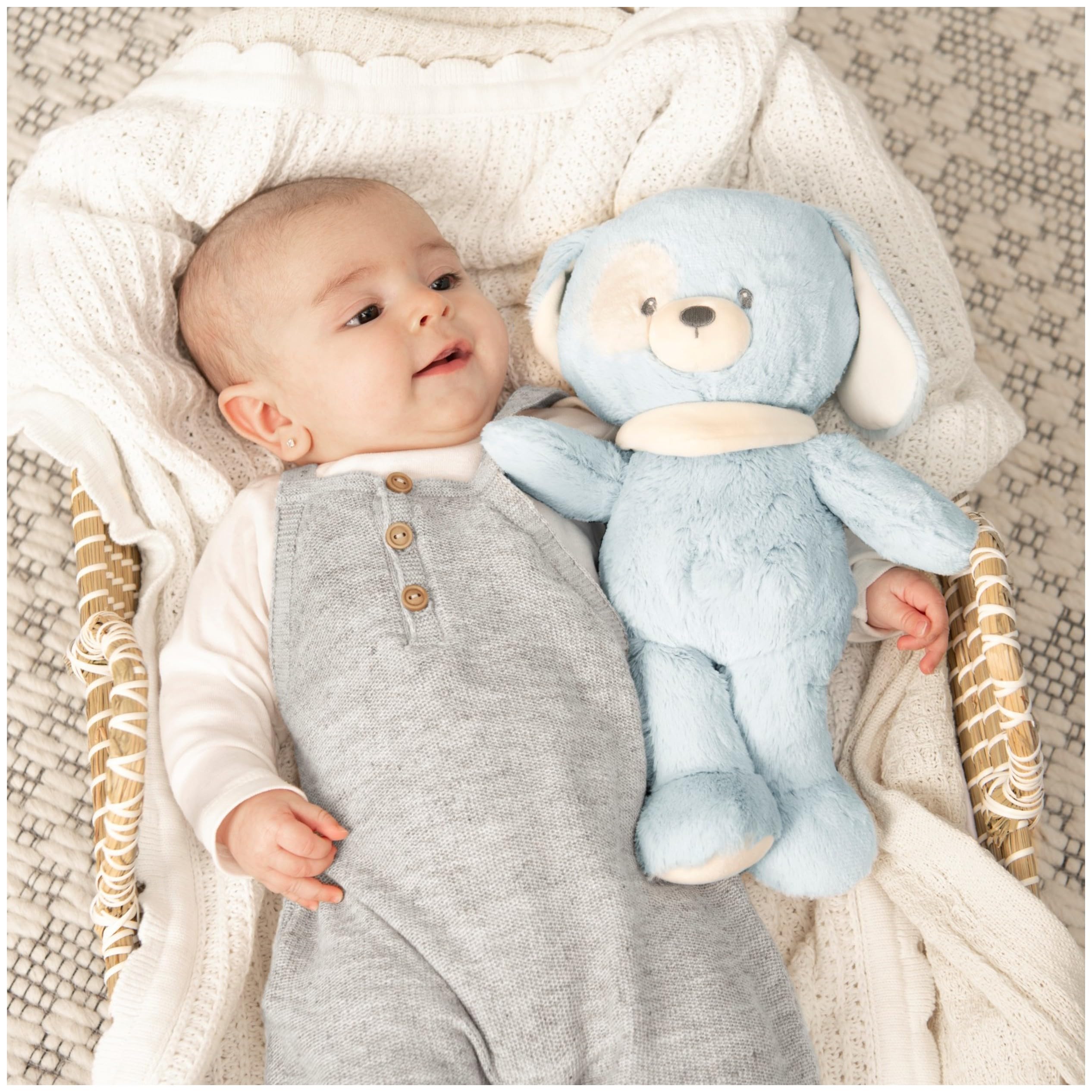 Foto 8 pulgar | Peluche De Peluche Gund Baby, Cachorro Sostenible De 33 Cm, Color Azul/crema - Venta Internacional.