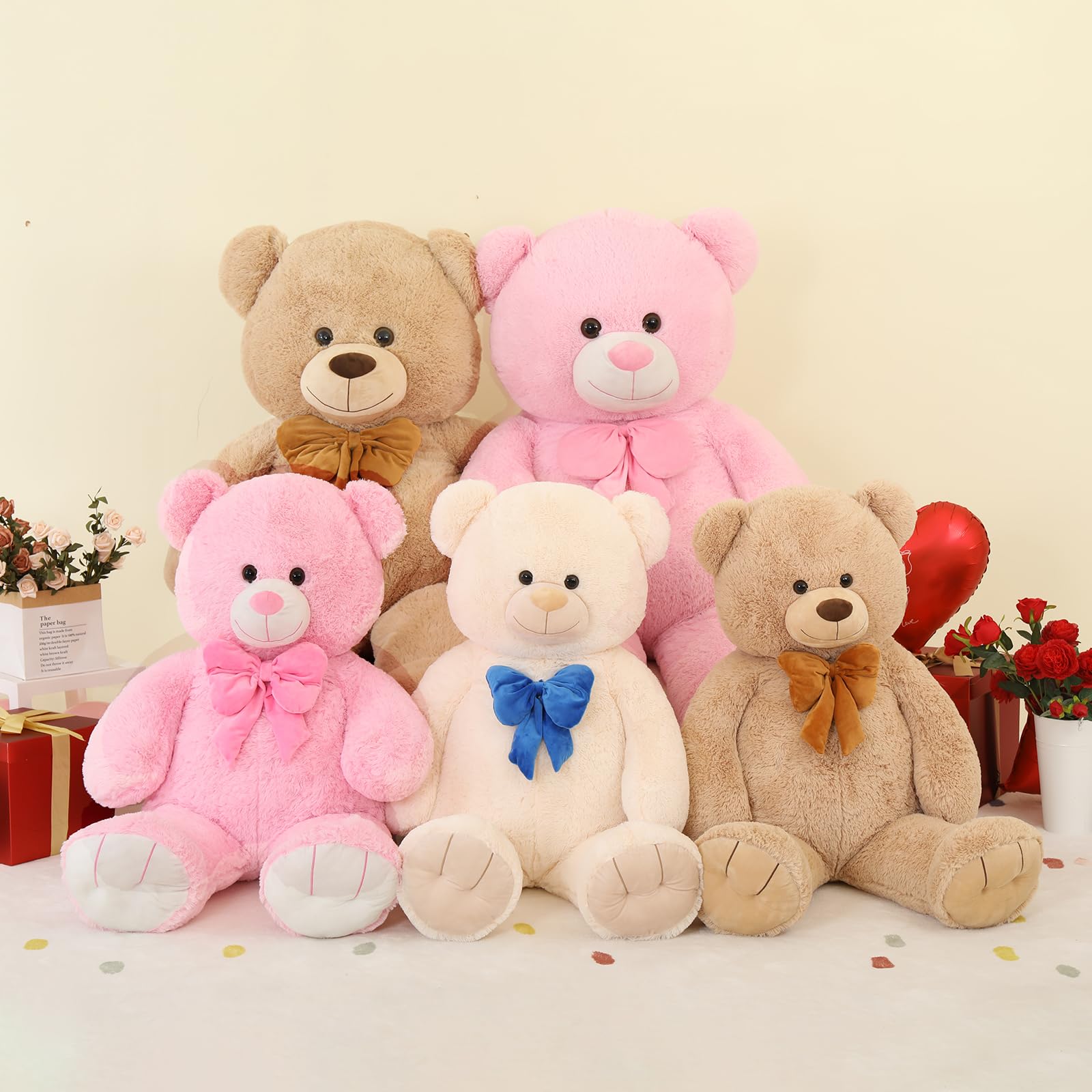 Foto 7 pulgar | Oso De Peluche Tezituor Gigante Rosa 150 Cm Para Niños - Venta Internacional.