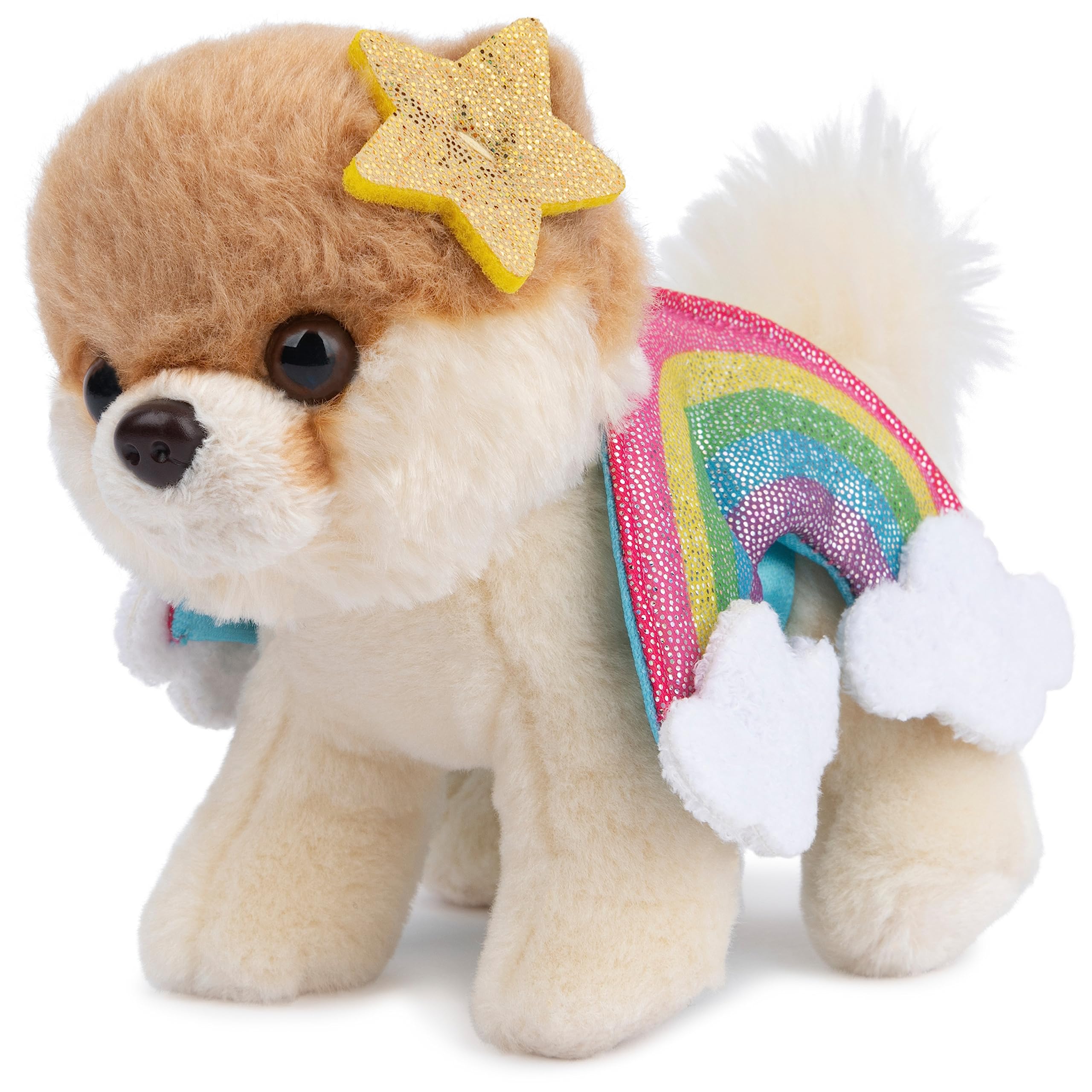 Juguete De Peluche Gund Boo Rainbow Pomeranian Dog De 5 Pulgadas Para Más De 1 Año - Venta Internacional.