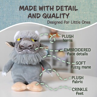 Foto 3 | Peluche Preferido Para Niños Donde Los Animales Salvajes Miden 23 Cm - Venta Internacional.