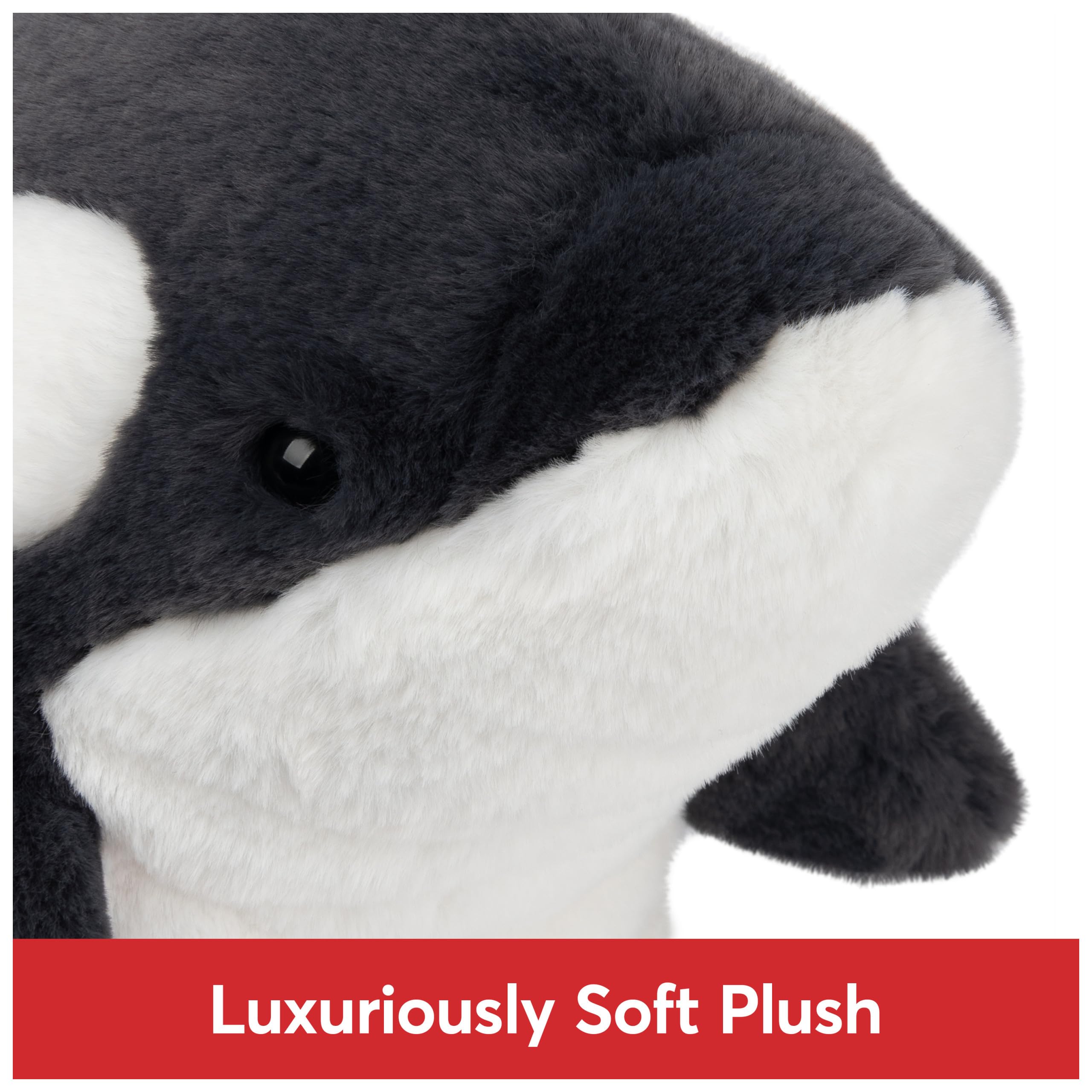 Foto 2 | Peluche Gund Flynn Orca Whale De 25 Cm En Blanco Y Negro Para Más De 1 Año - Venta Internacional.