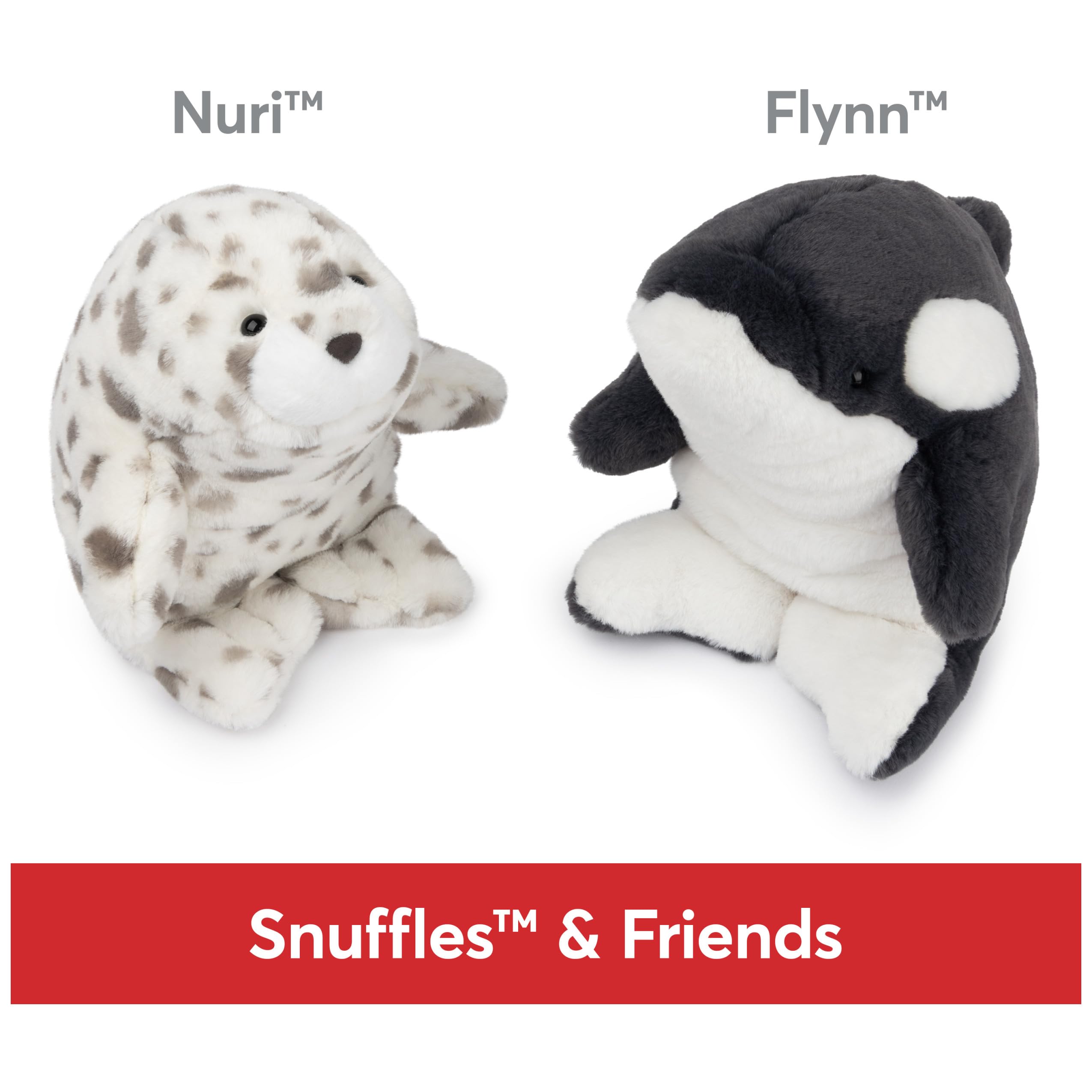 Foto 8 pulgar | Peluche Gund Flynn Orca Whale De 25 Cm En Blanco Y Negro Para Más De 1 Año - Venta Internacional.