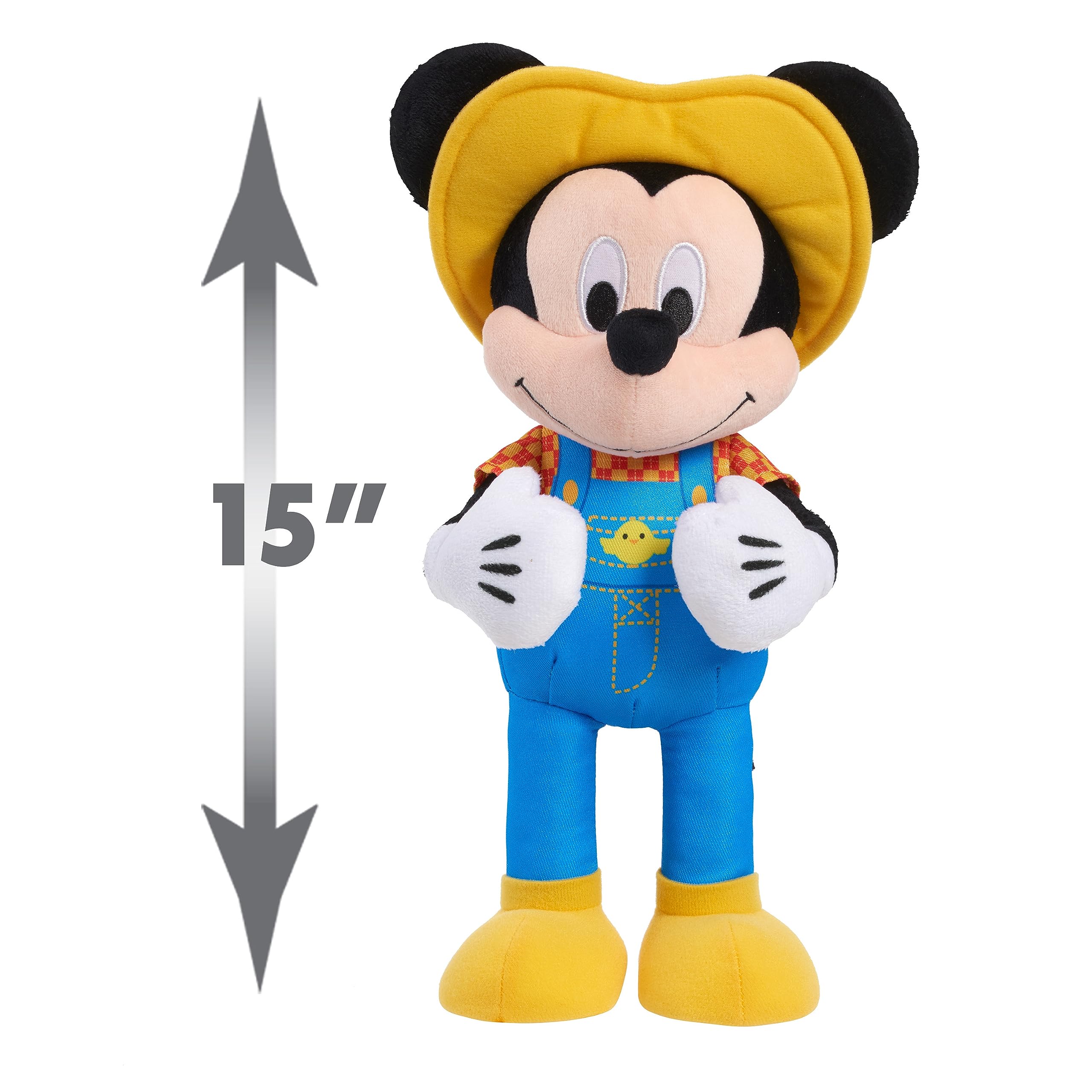 Foto 8 pulgar | Peluche Disney Junior Farmer Mickey Mouse Con Luces Y Sonido - Venta Internacional.
