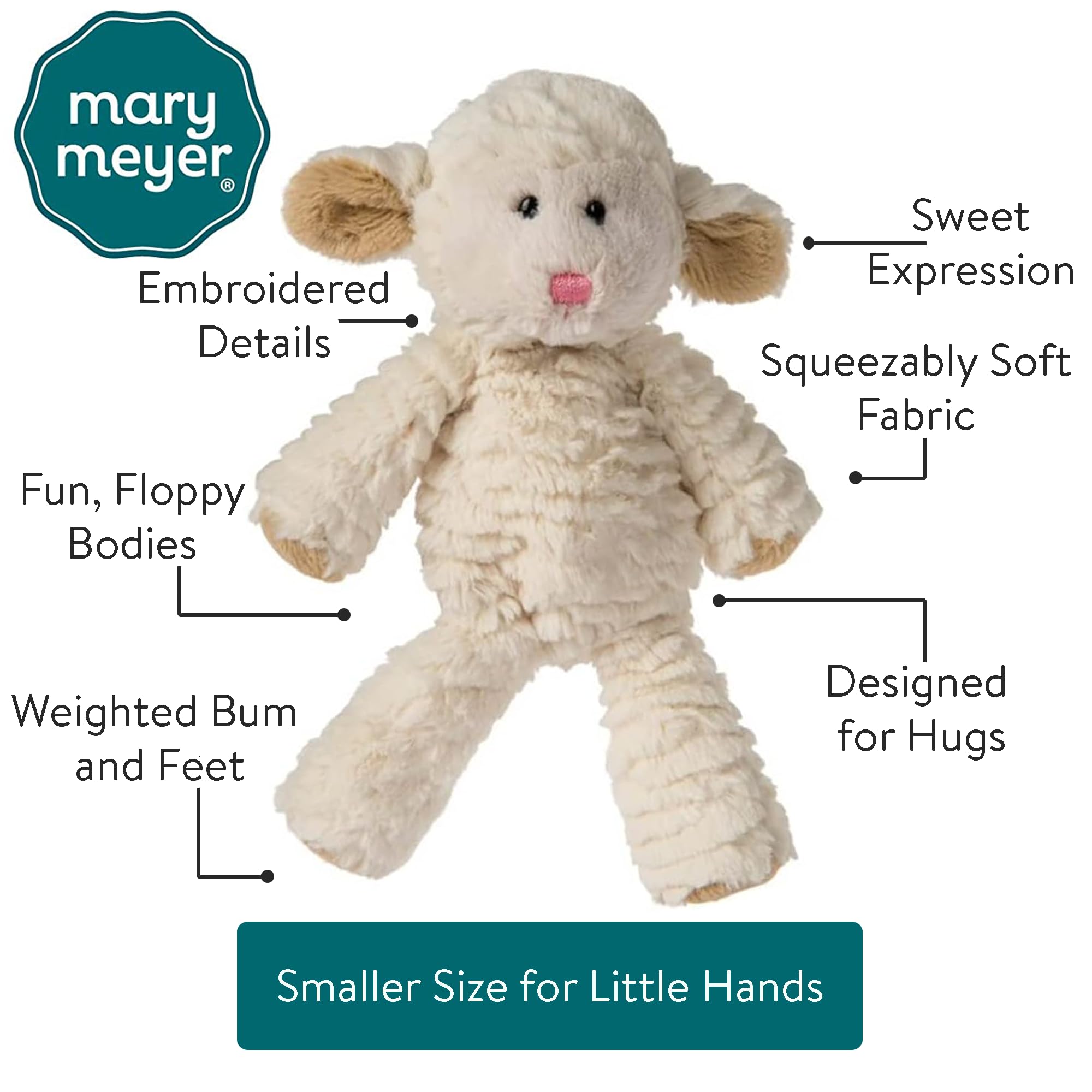 Foto 5 pulgar | Peluche Mary Meyer Marshmallow Junior Lamb 23 Cm - Venta Internacional.