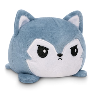 Foto 1 | Peluche Con Forma De Tortuga, Reversible, Diseño De Lobo, Gris Borroso, 10 Cm - Venta Internacional.
