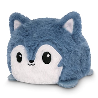 Foto 2 | Peluche Con Forma De Tortuga, Reversible, Diseño De Lobo, Gris Borroso, 10 Cm - Venta Internacional.