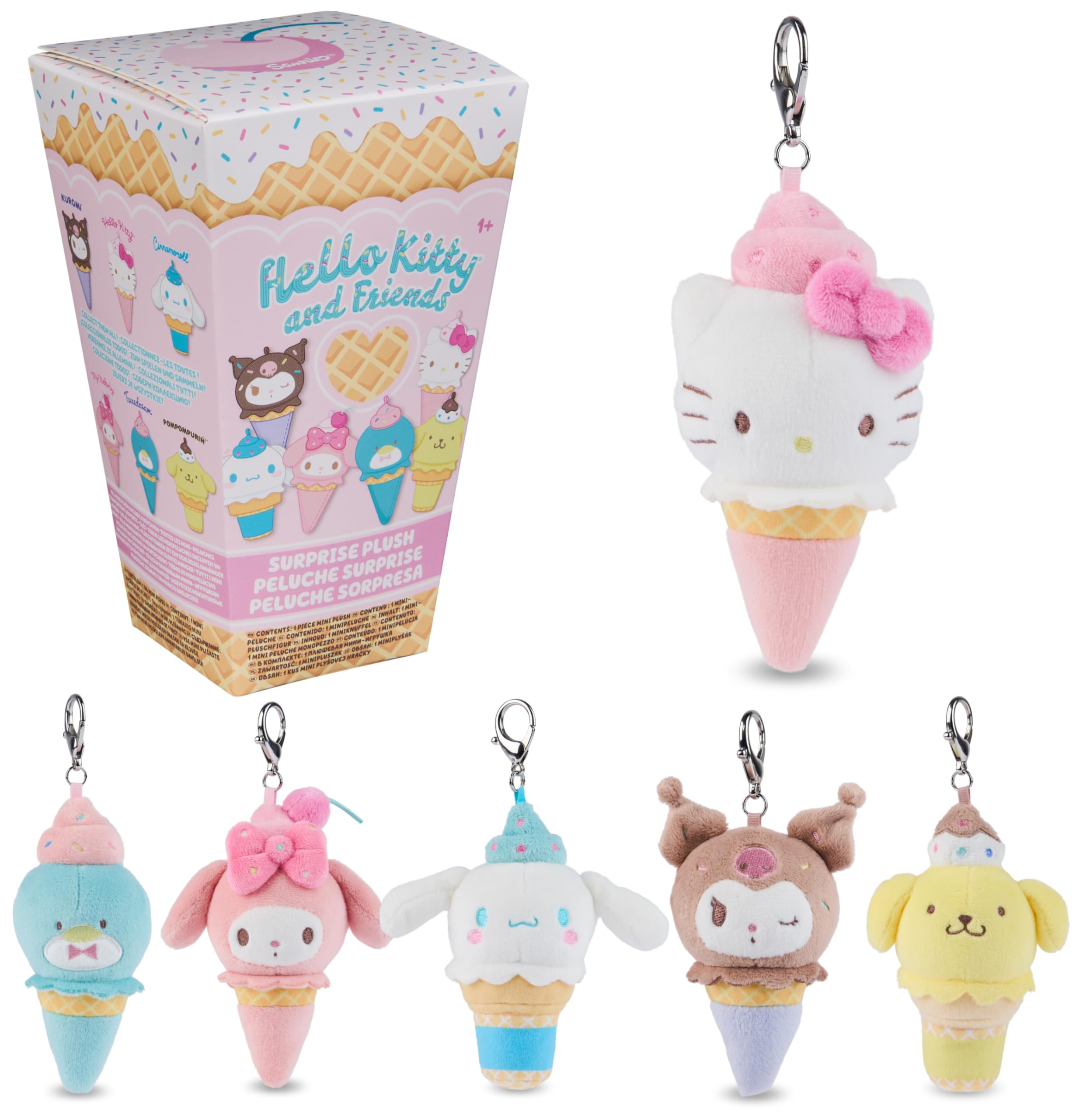 Foto 2 pulgar | Peluche Gund Sanrio Hello Kitty And Friends Helado 10 Cm - Venta Internacional.