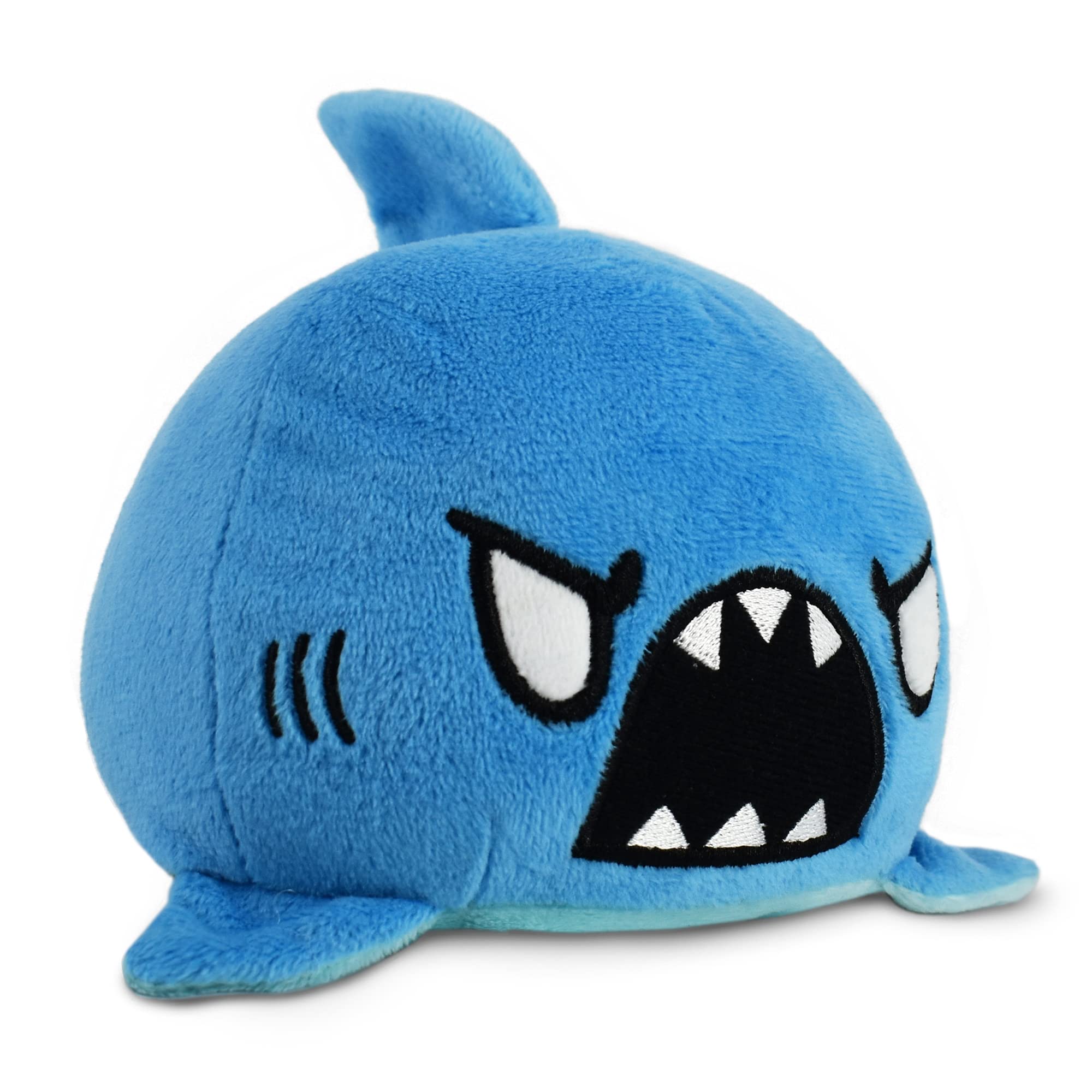 Peluche Teeturtle The Original, Reversible, Azul Tiburón, 9 Cm - Venta Internacional.