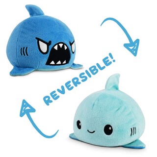 Foto 3 | Peluche Teeturtle The Original, Reversible, Azul Tiburón, 9 Cm - Venta Internacional.