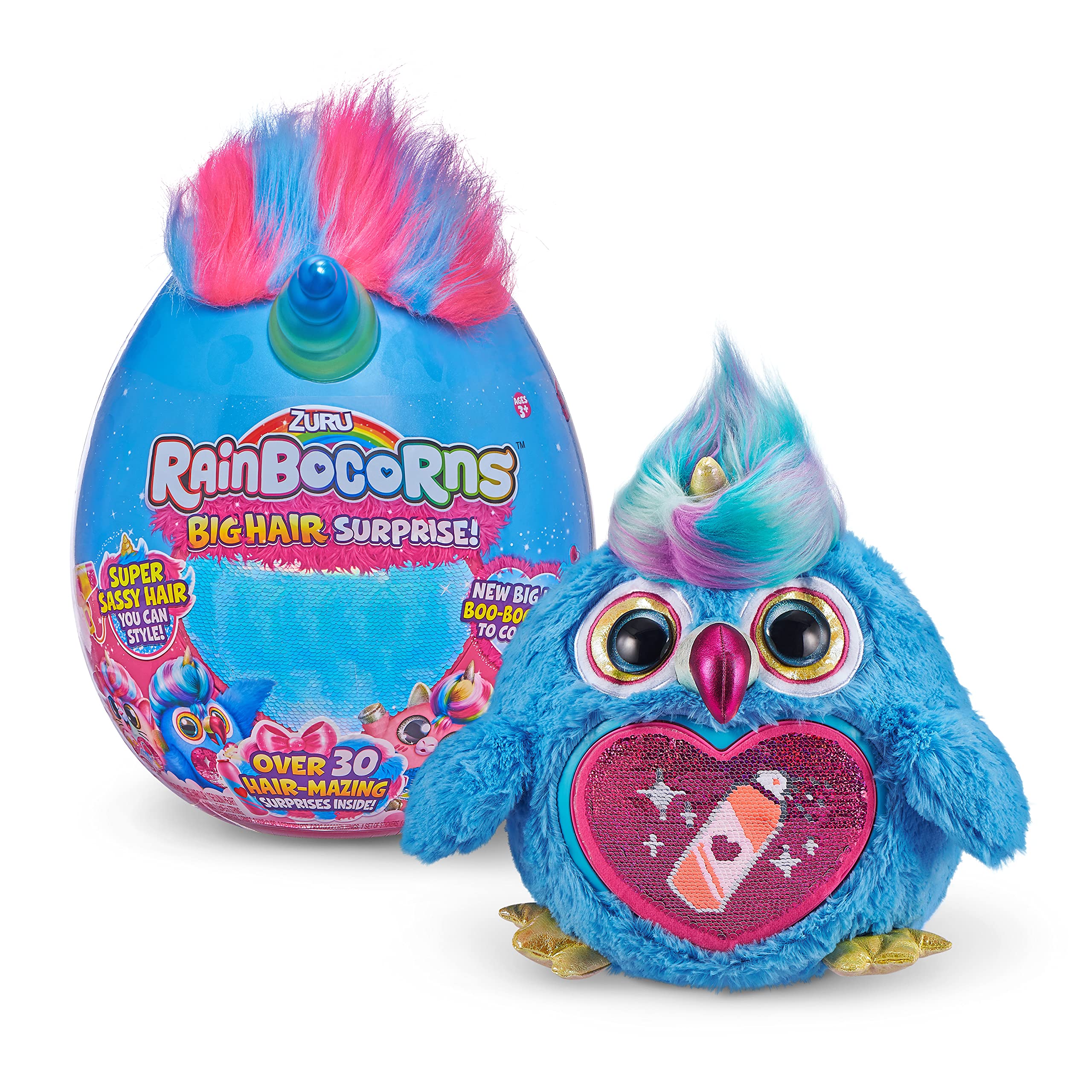 Foto 2 pulgar | Tucán Zuru De Peluche, De Peluche, Pelo Grande, Serie 1, De Toy Rainbocorns - Venta Internacional.