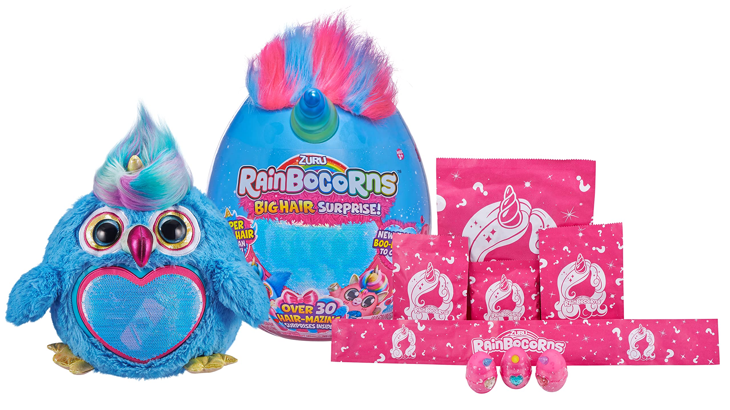 Foto 2 | Tucán Zuru De Peluche, De Peluche, Pelo Grande, Serie 1, De Toy Rainbocorns - Venta Internacional.