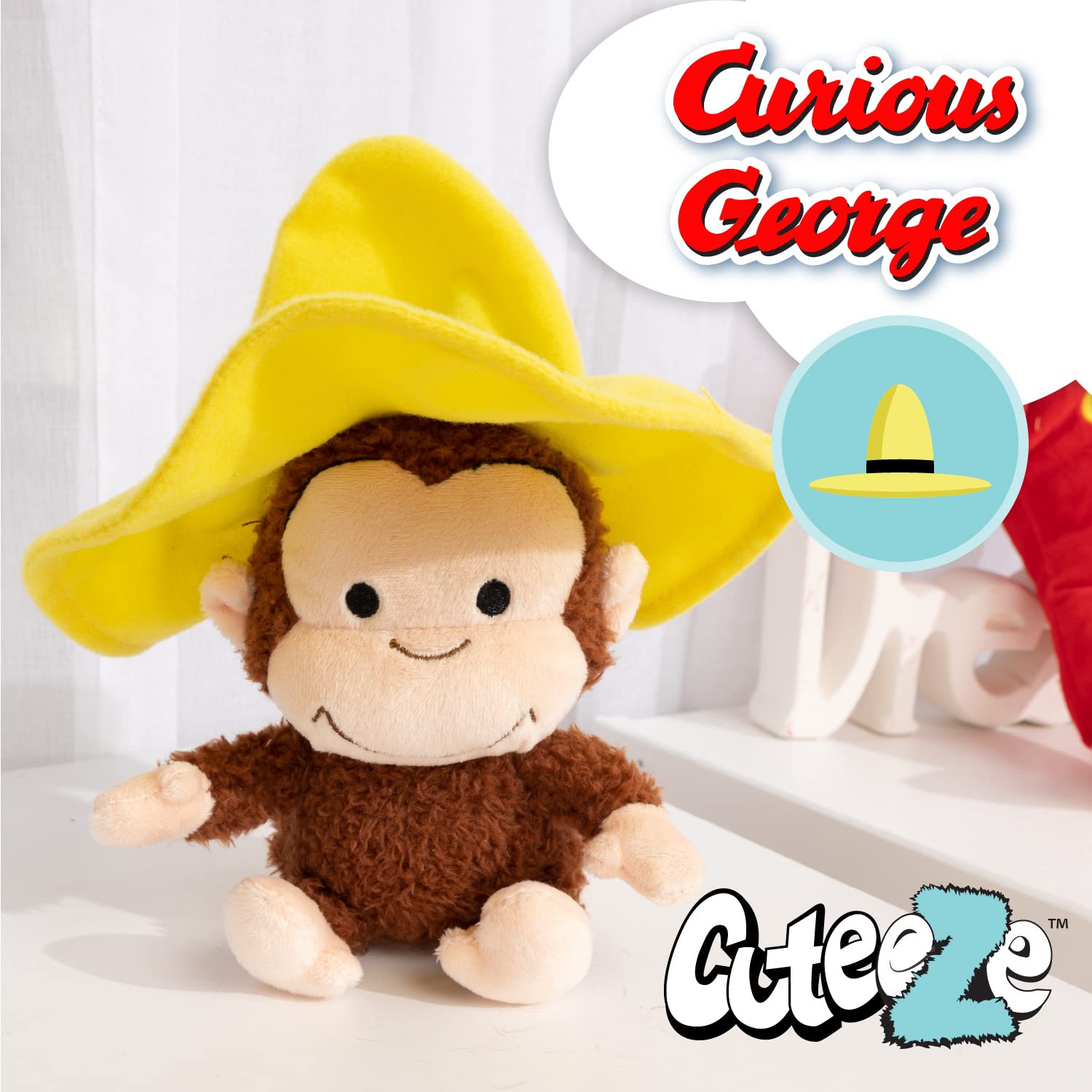 Foto 3 pulgar | Peluche De Peluche Curious George Cuteeze Monkey, 18 Cm, Para Niños - Venta Internacional.