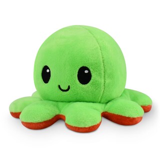 Foto 2 | Pulpo Reversible Plushie Teeturtle, Rojo Y Verde, 10 Cm - Venta Internacional.